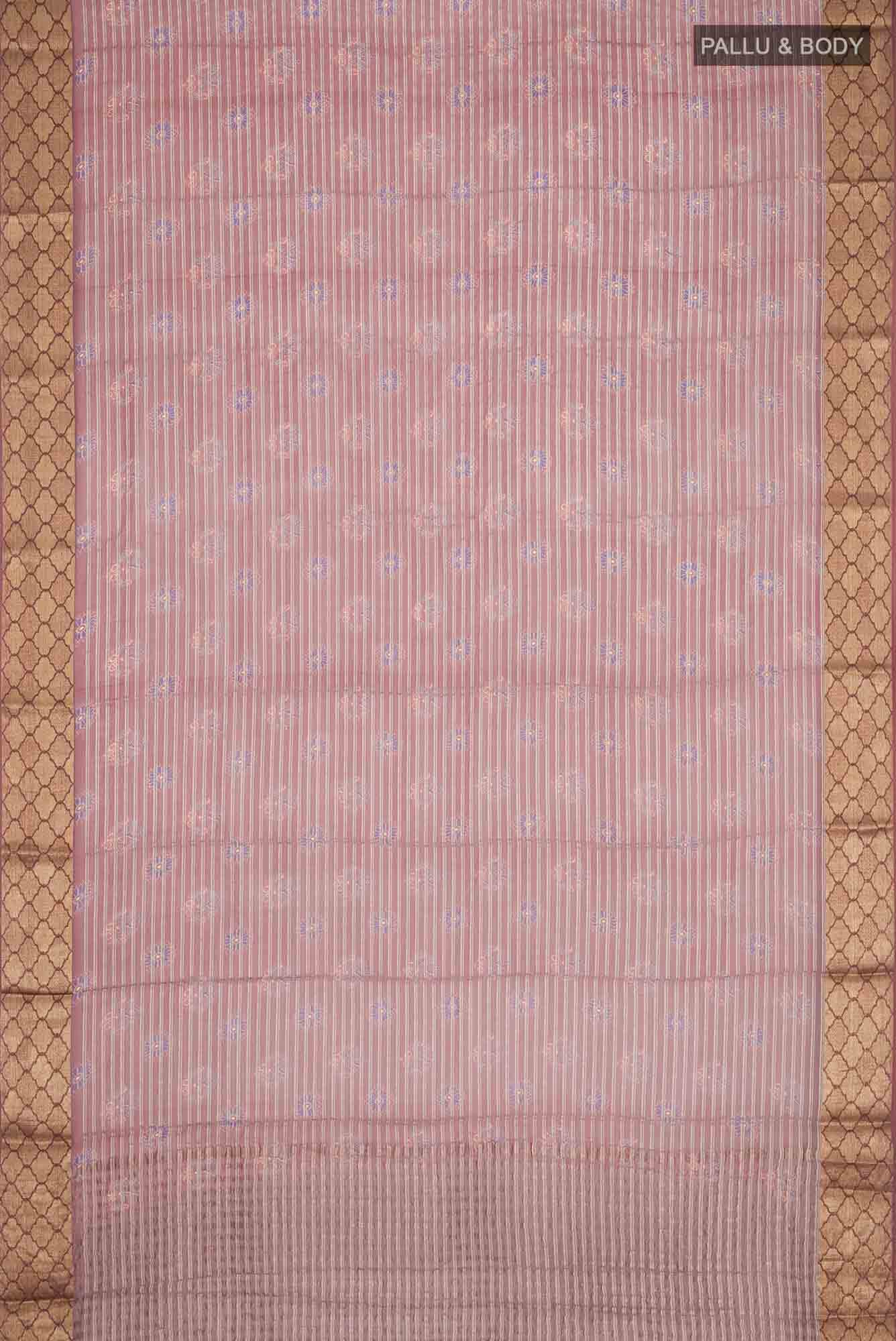 Rust Georgette Saree
