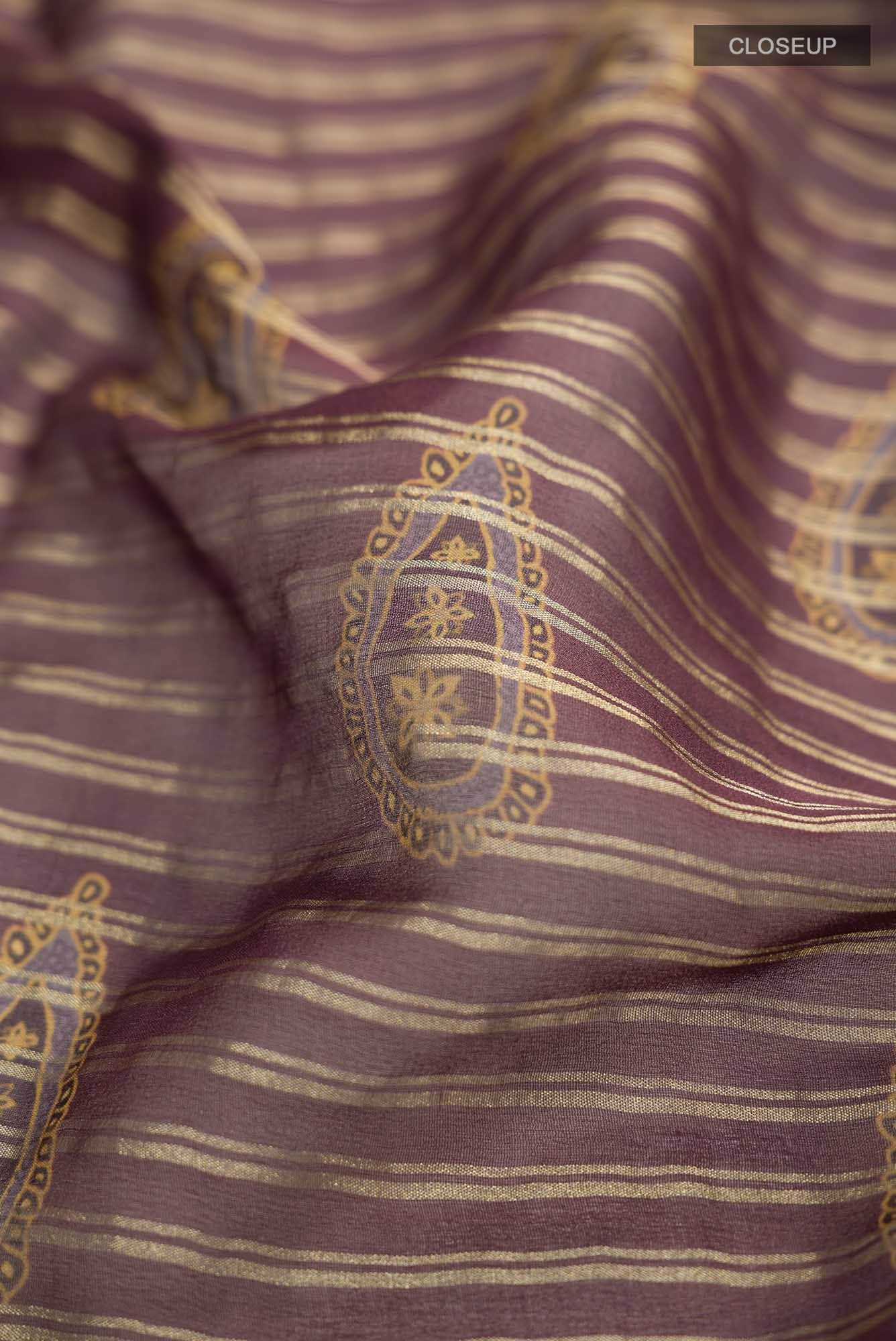 Coffee Brown Georgette Saree