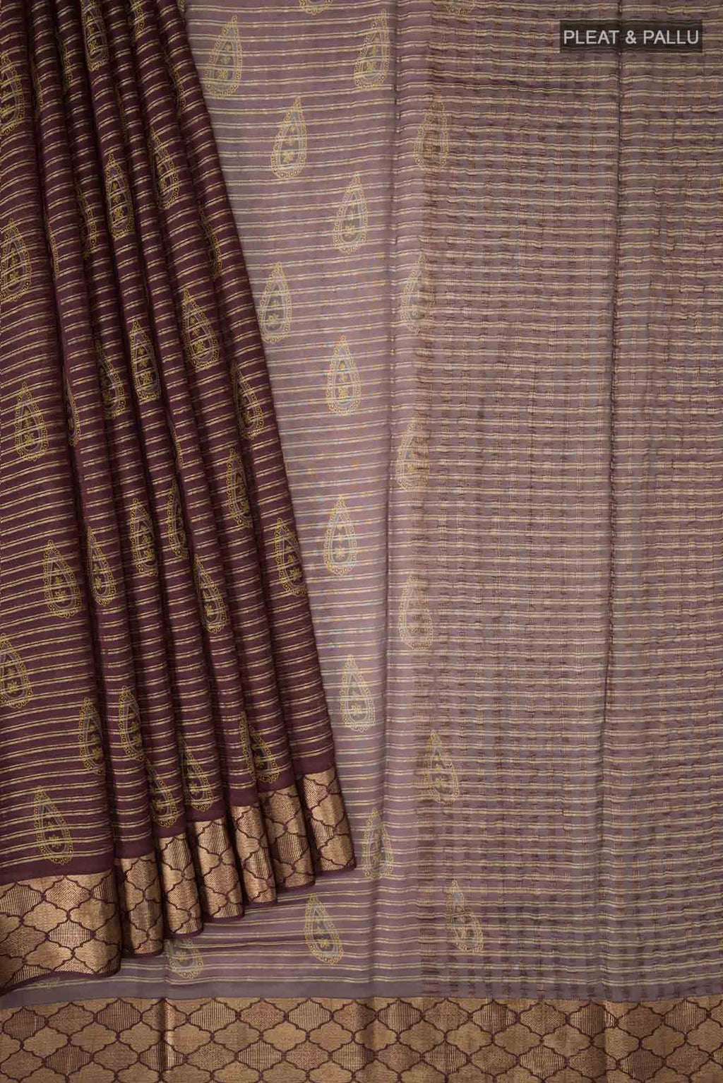 Coffee Brown Georgette Saree
