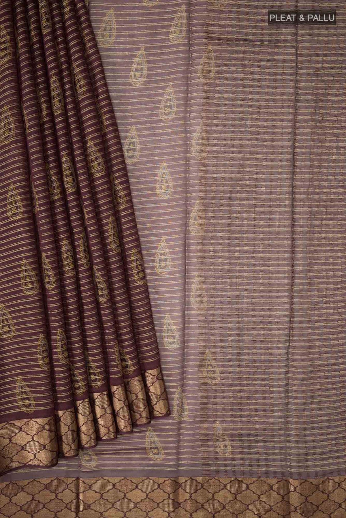 Coffee Brown Georgette Saree