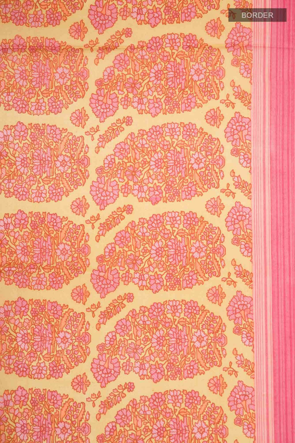 Sandal Printed Silk Saree
