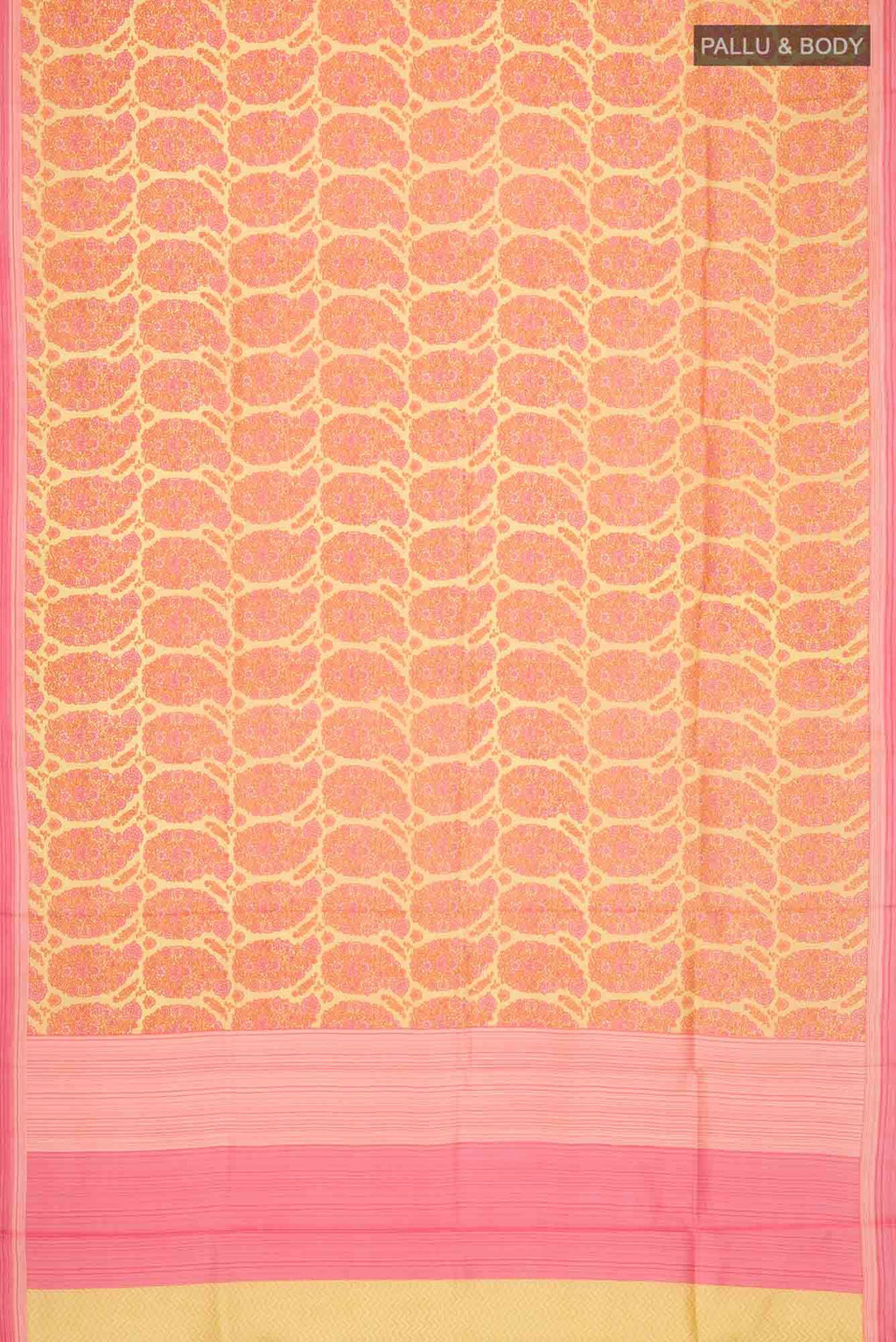 Sandal Printed Silk Saree