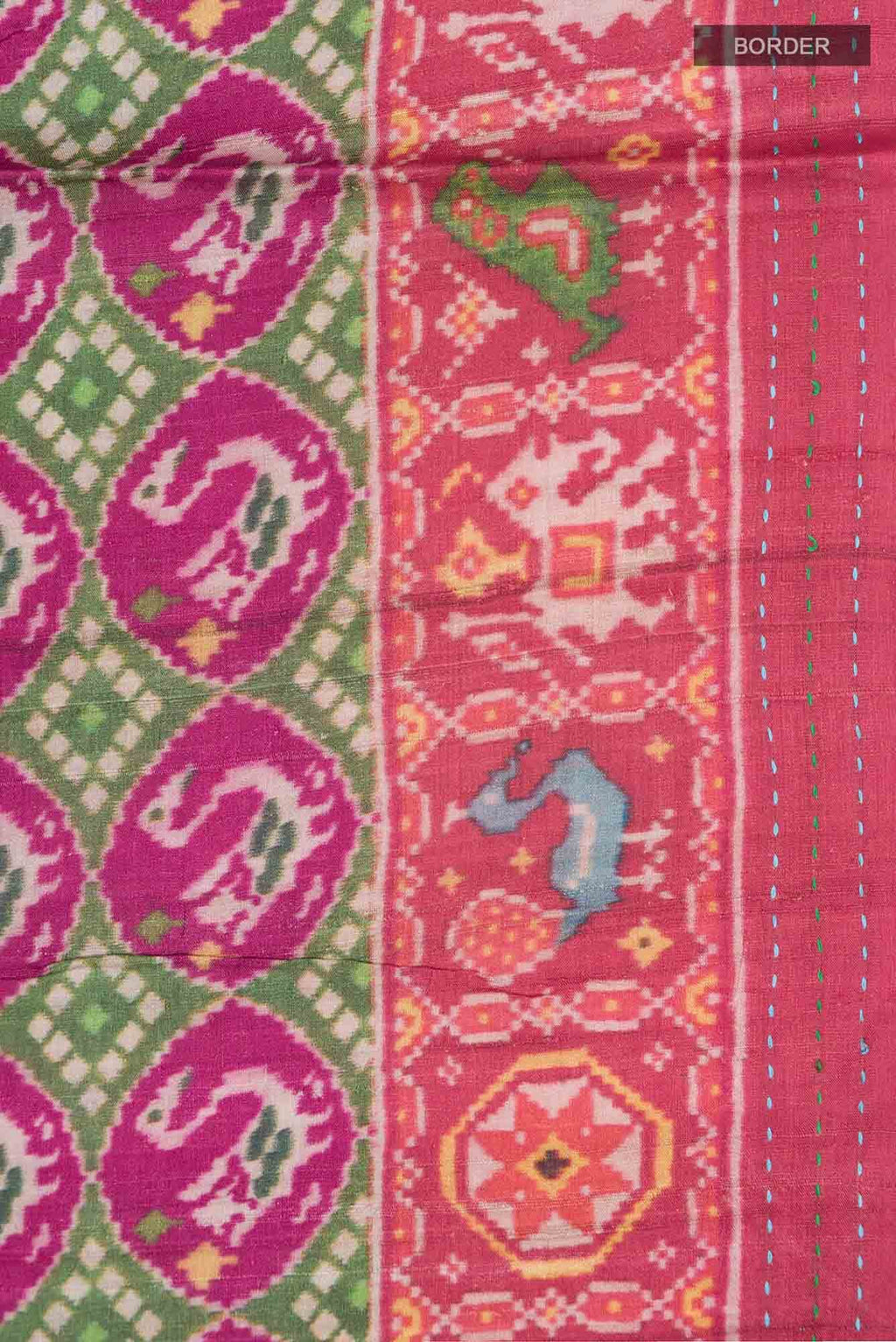Multi Tussar Silk Saree