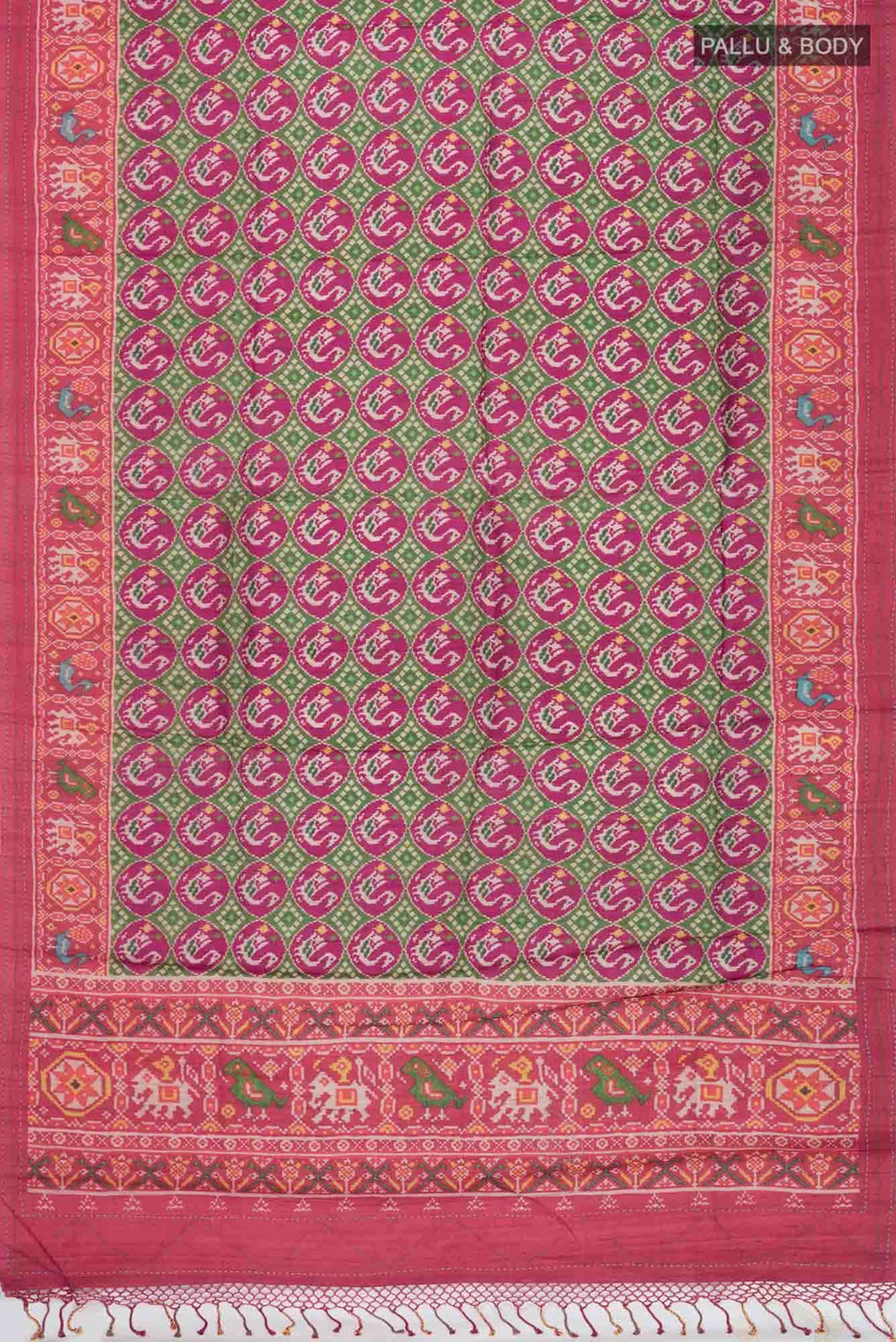 Multi Tussar Silk Saree