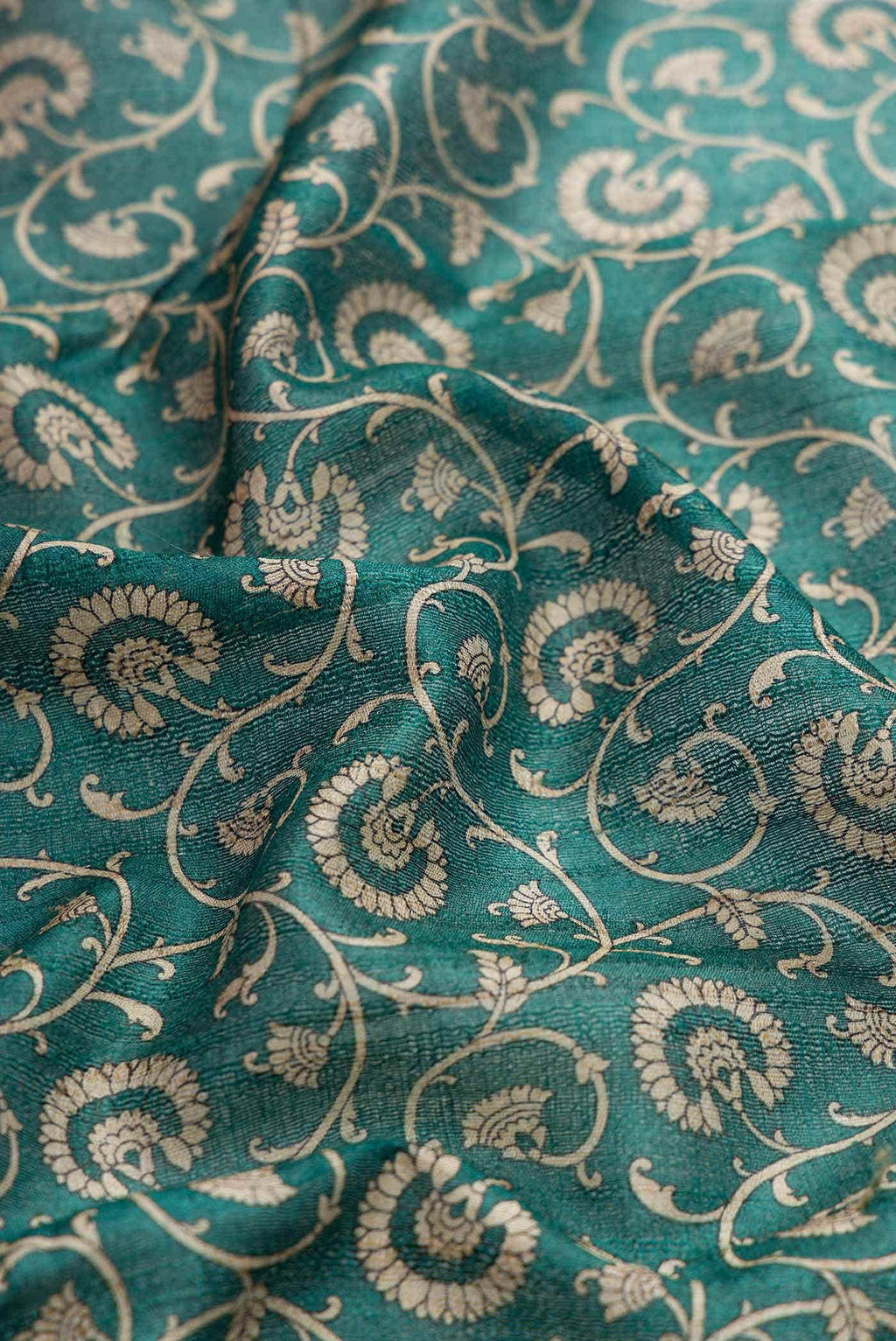 Green Dual Tone Tussar Silk Saree