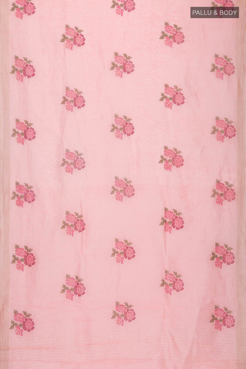 Coral Linen Saree