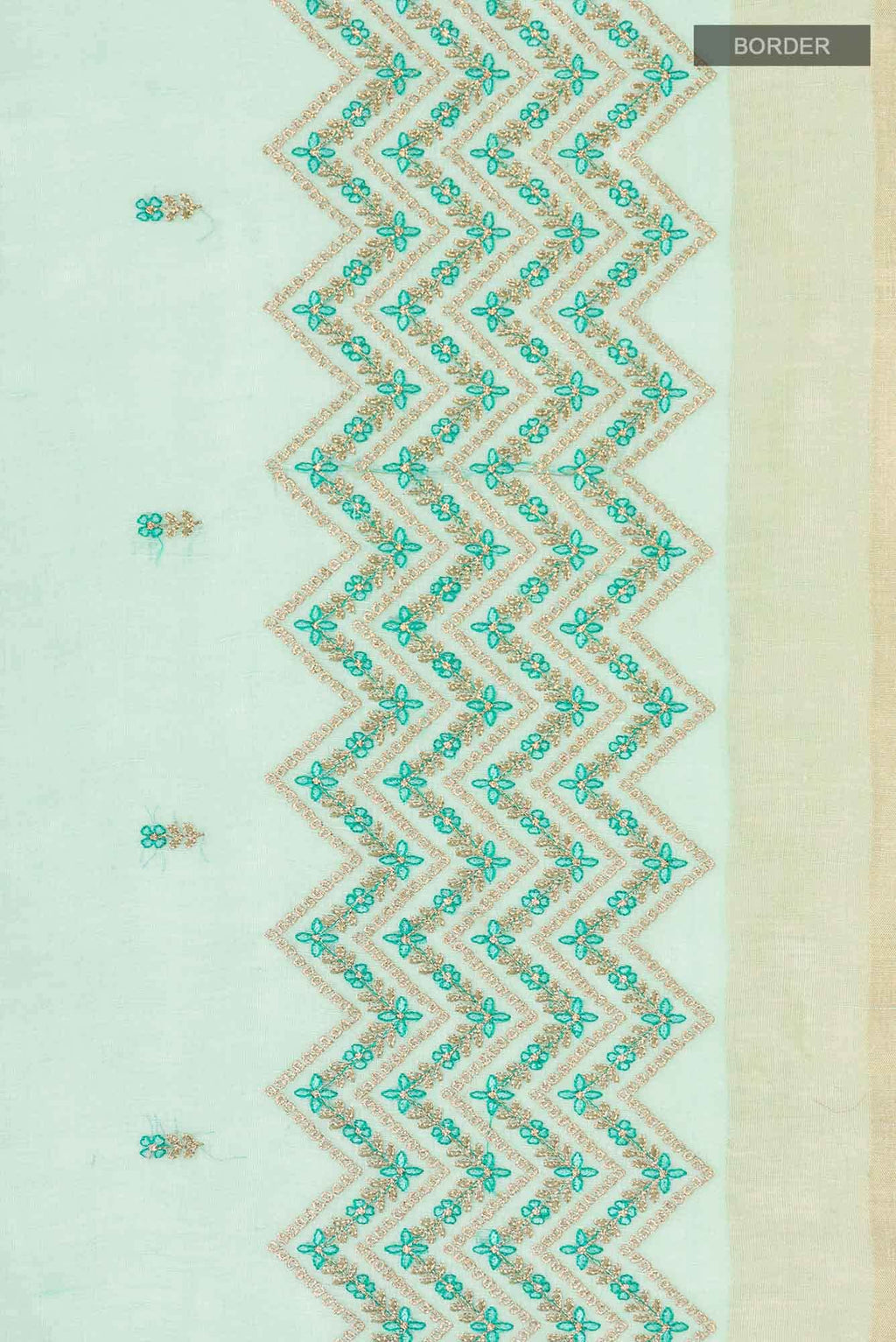 Sea Green Linen Saree