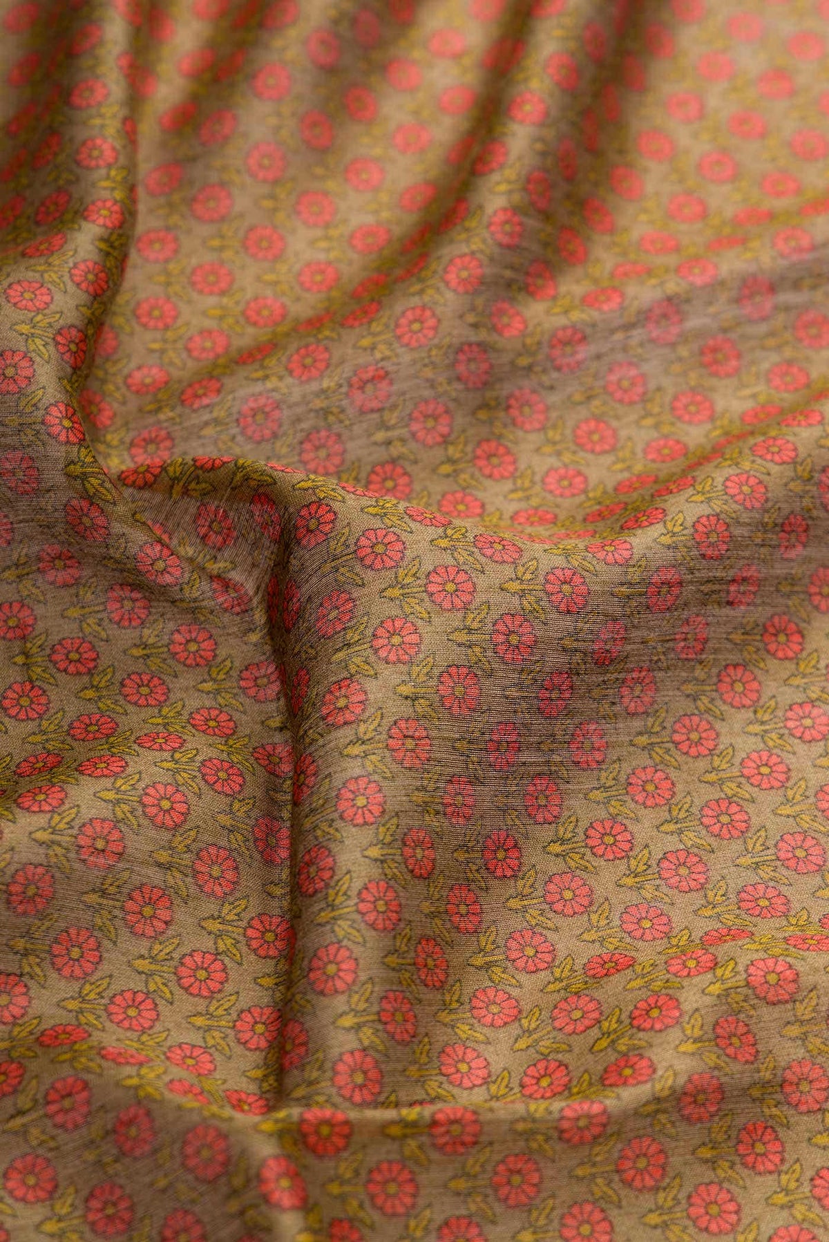 Mehandi Green Tussar Silk Saree