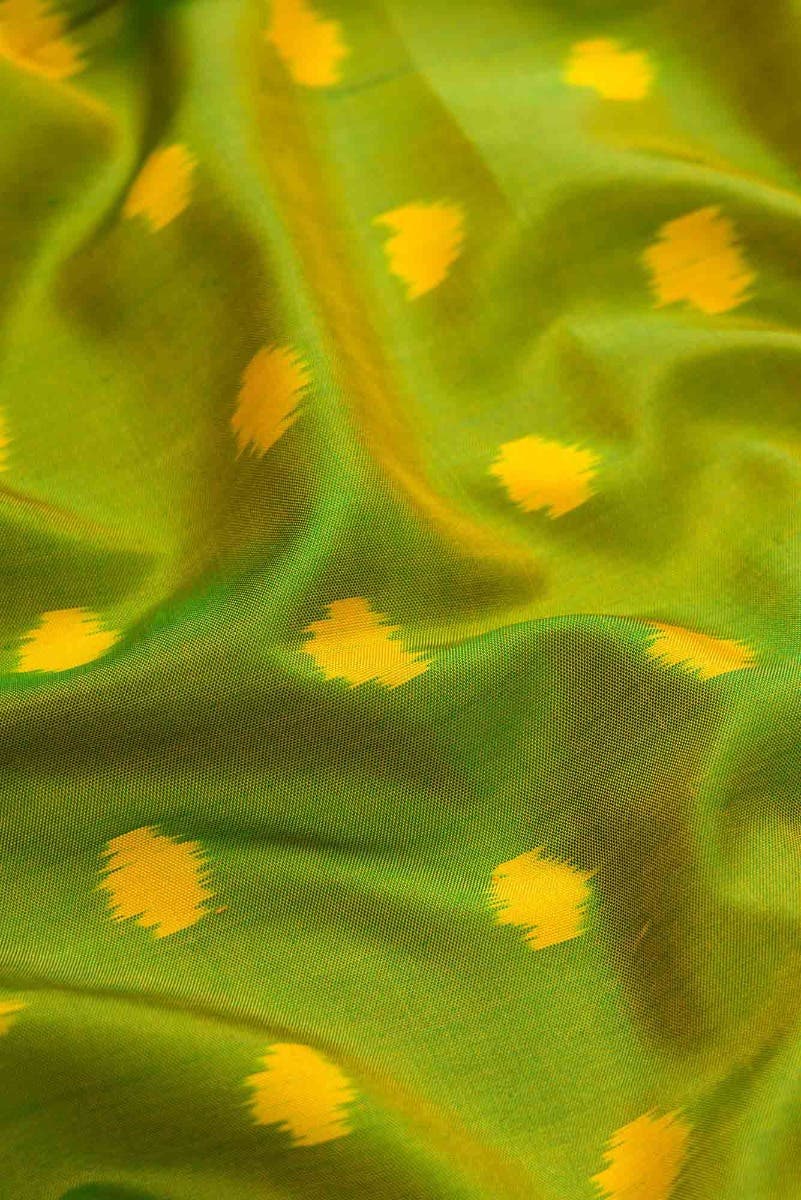 Green Dual Tone Rajkot Patola Silk Saree