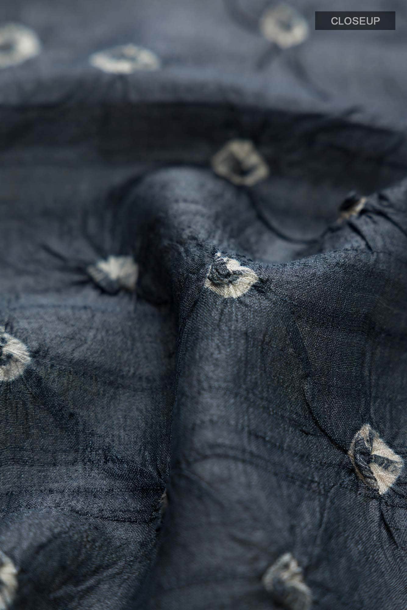 Grey Tussar Silk Saree