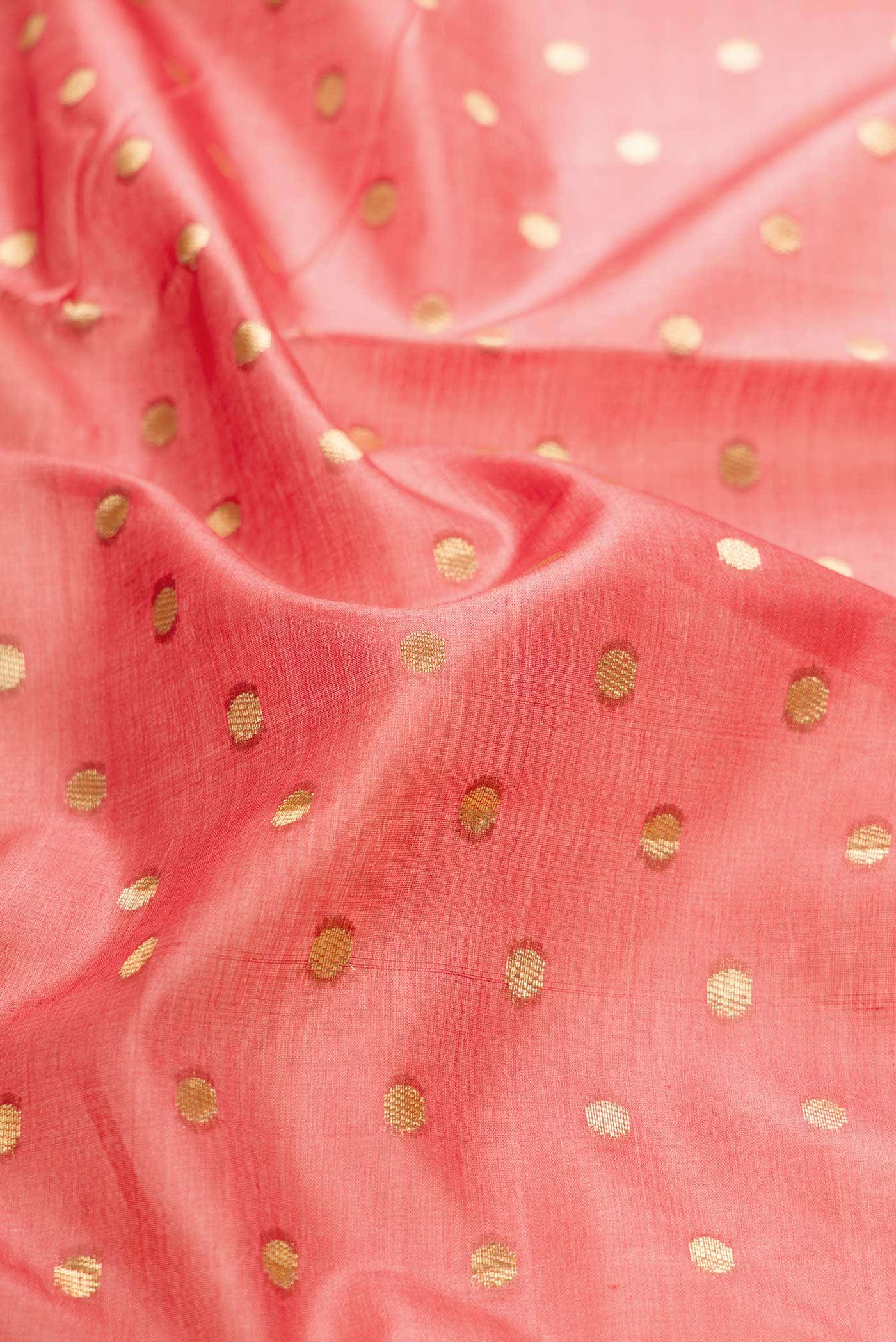 Rose pink Dual Tone Tussar Silk Saree