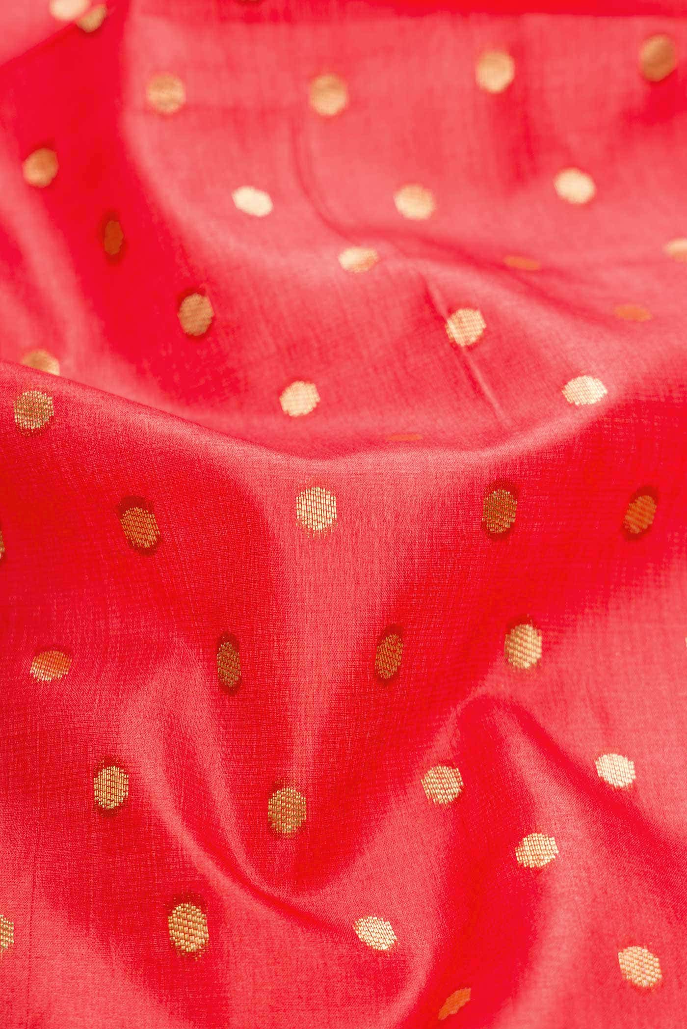 Dark Pink Blended Tussar Silk Saree