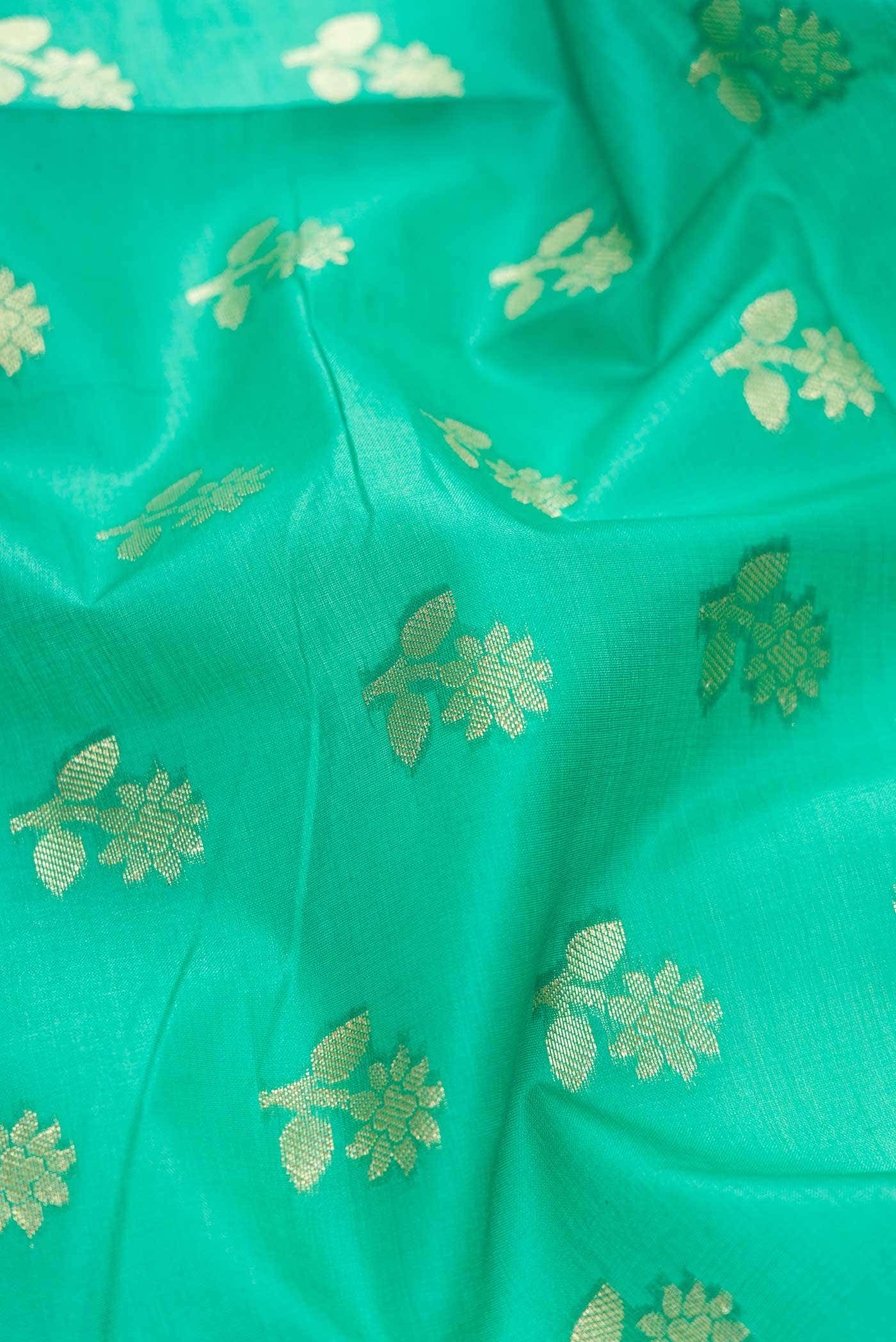 Green Dual Tone Tussar Silk Saree