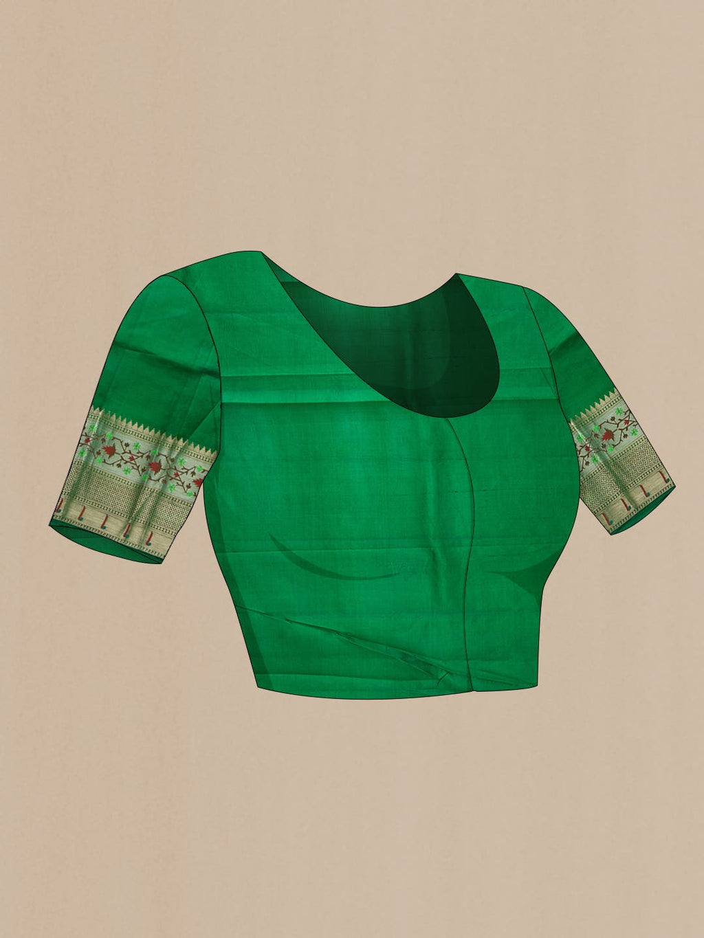 Green Dual Tone Tussar Silk Saree