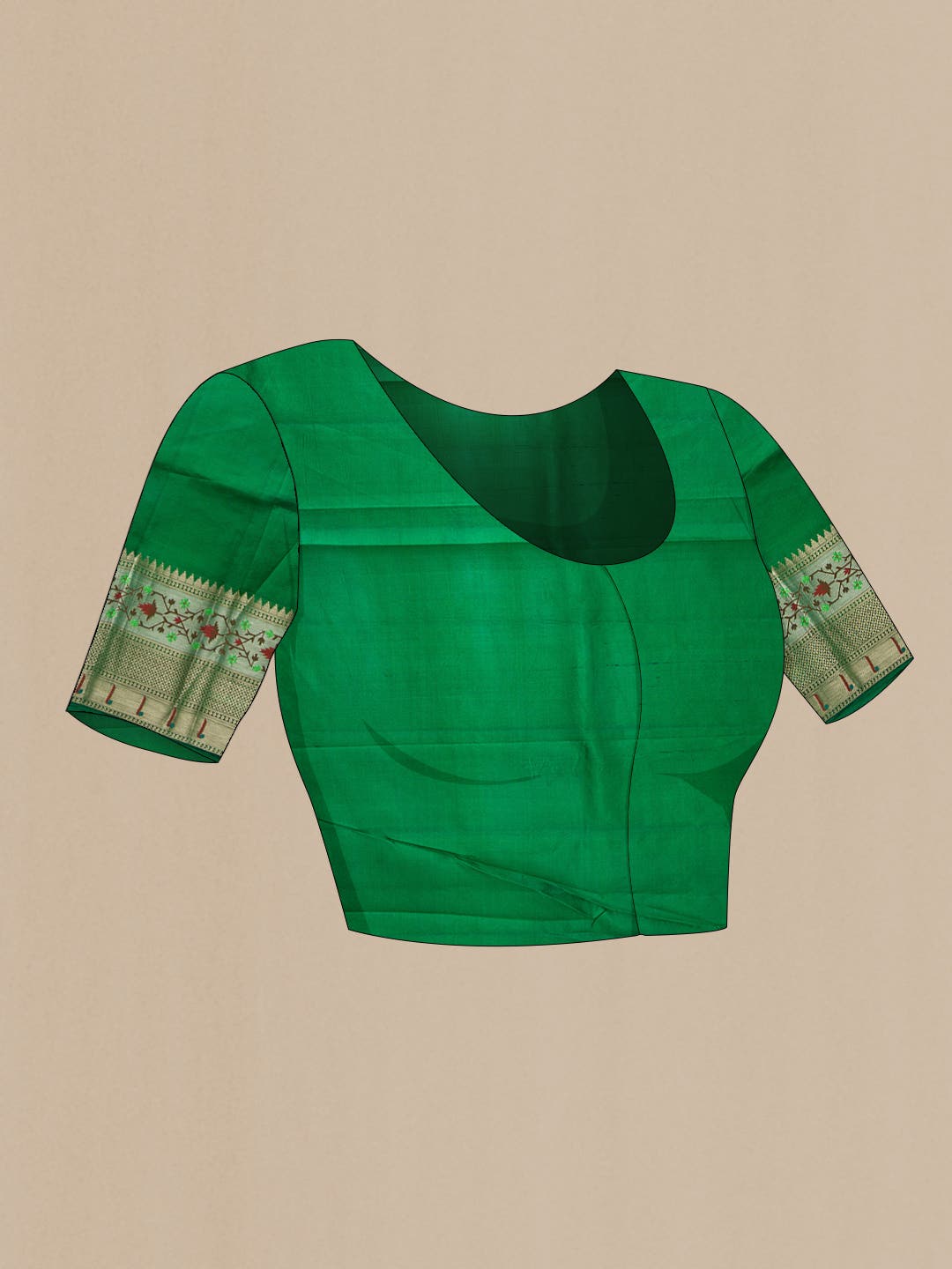 Green Dual Tone Tussar Silk Saree