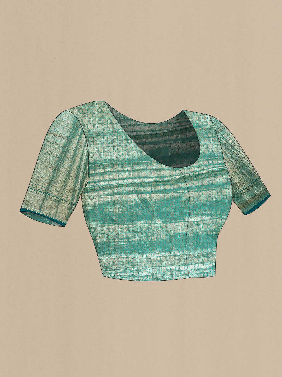 Green Dual Tone Tussar Silk Saree