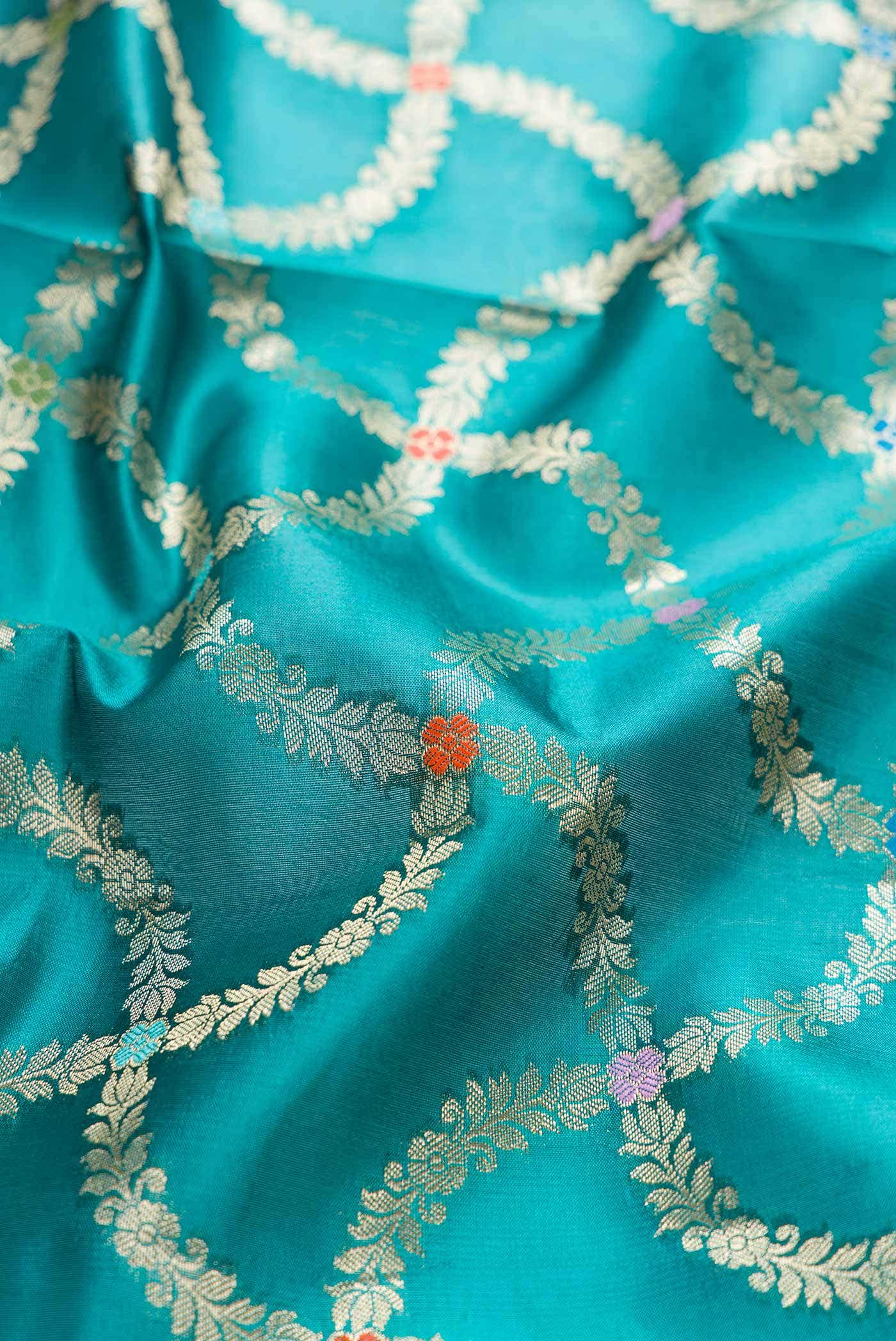 Green Dual Tone Tussar Silk Saree