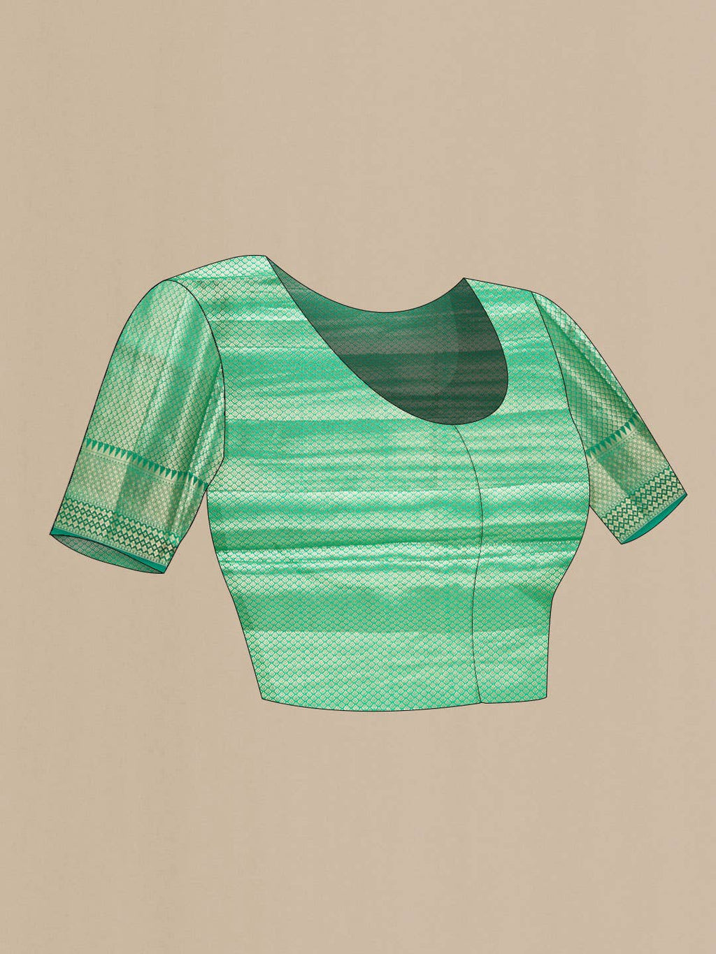 Green Tussar Silk Saree