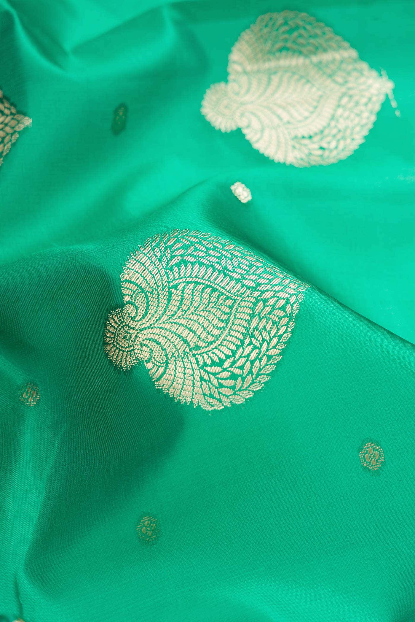 Green Tussar Silk Saree