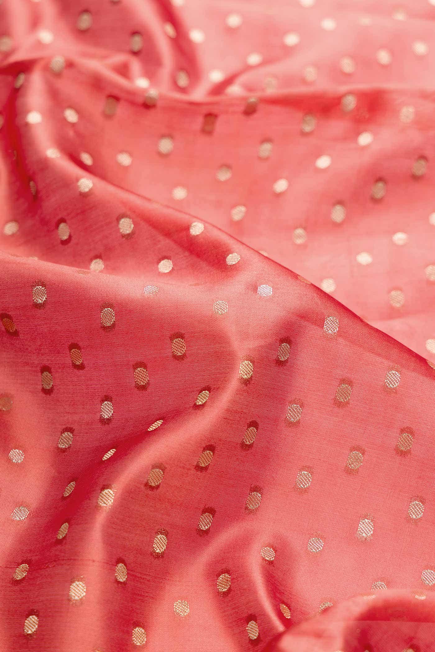 Orange Dual Tone Tussar Silk Saree