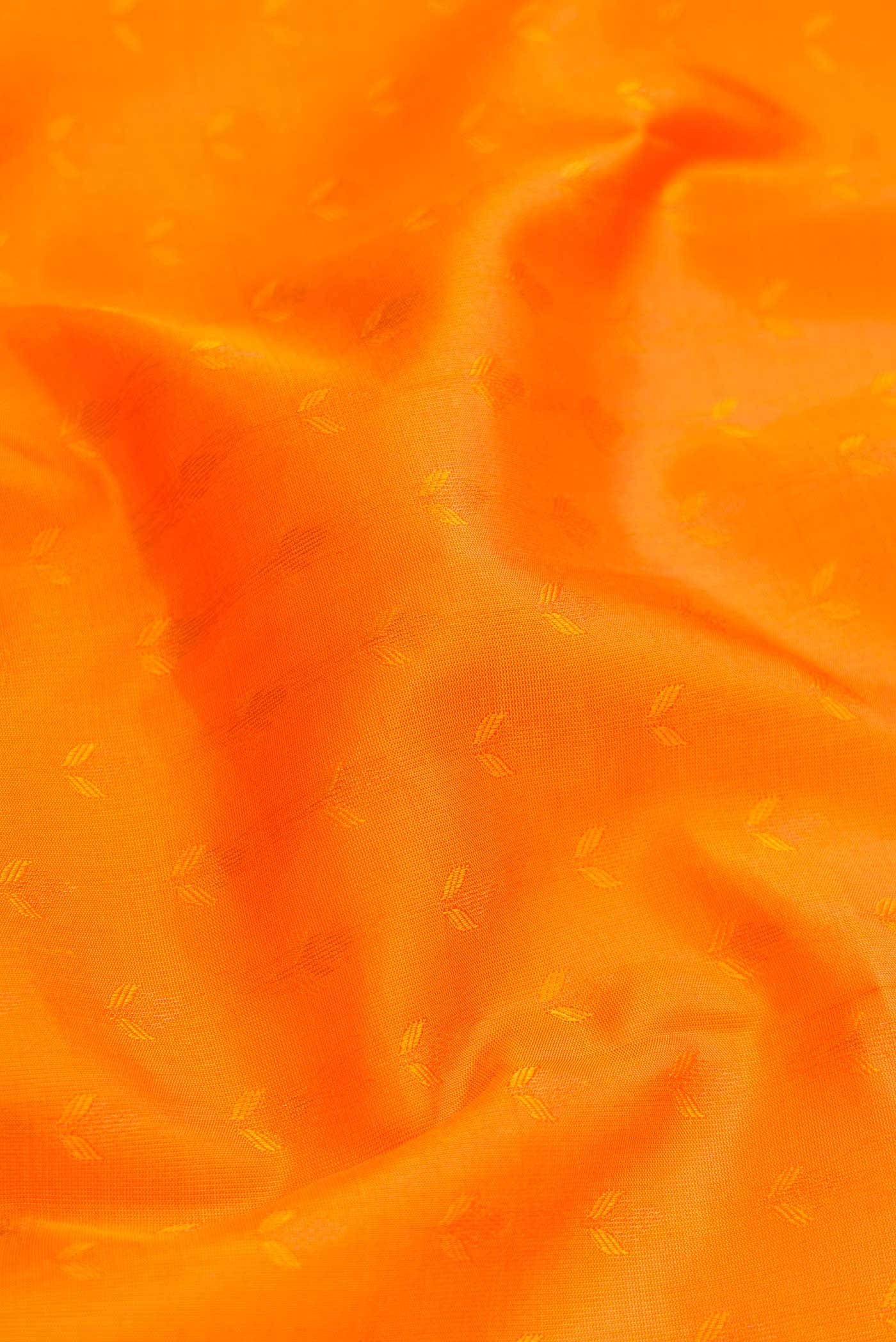 Orange Dual Tone Kanchipuram Silk Saree