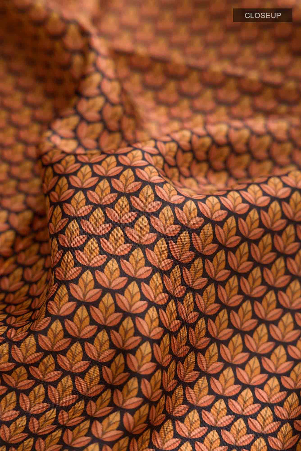 Black Printed Silk Saree