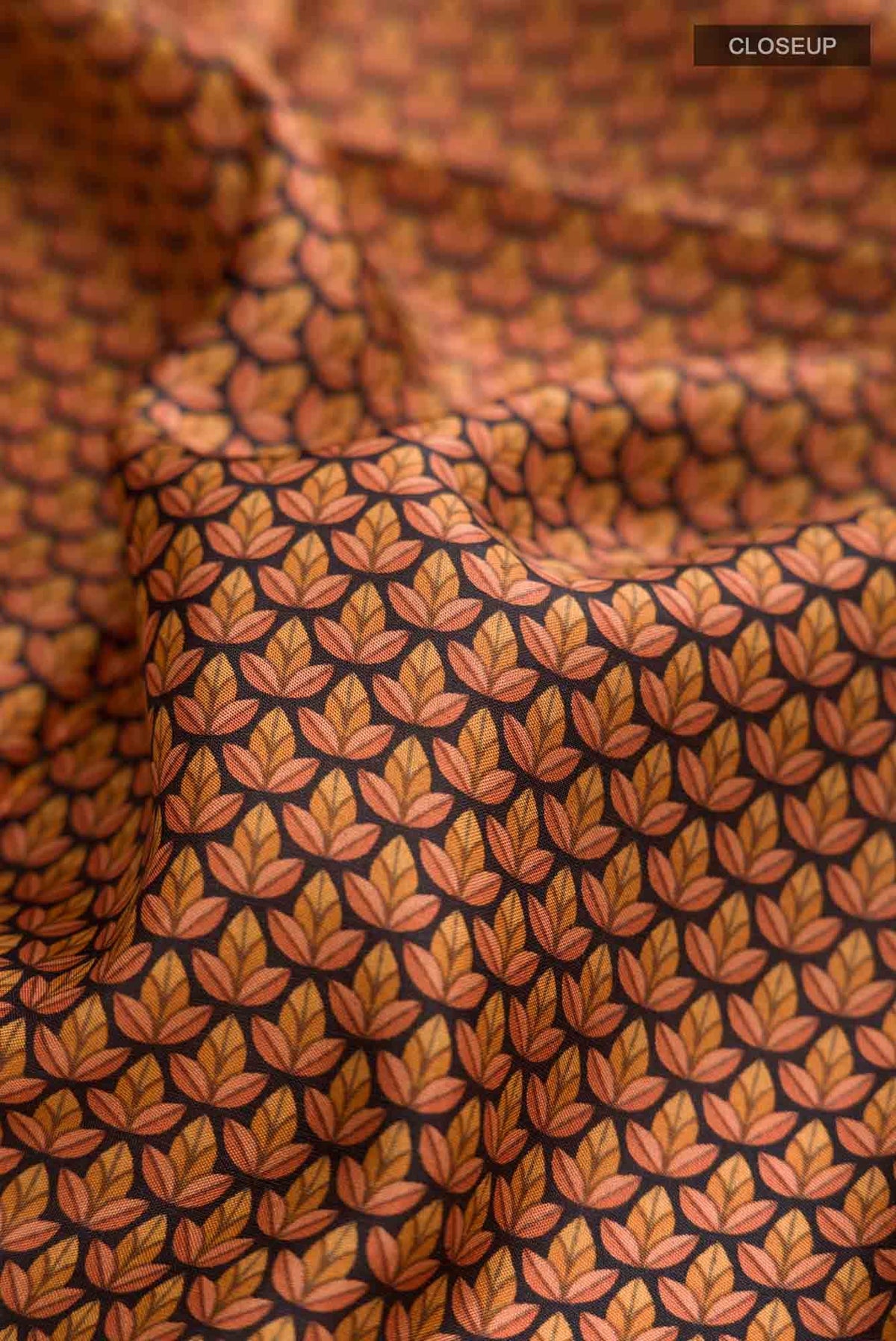 Black Printed Silk Saree