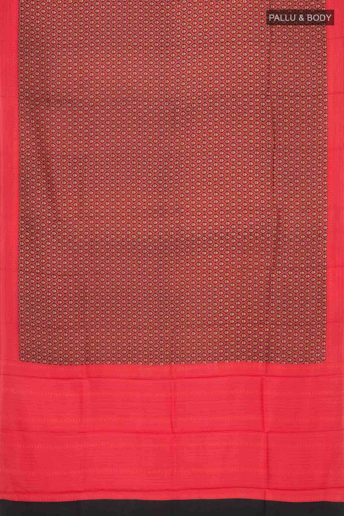Red Printed Silk Saree
