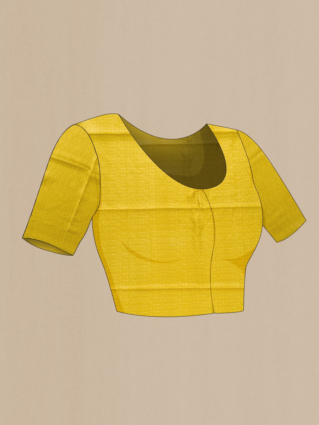 Mustard Printed Silk Saree