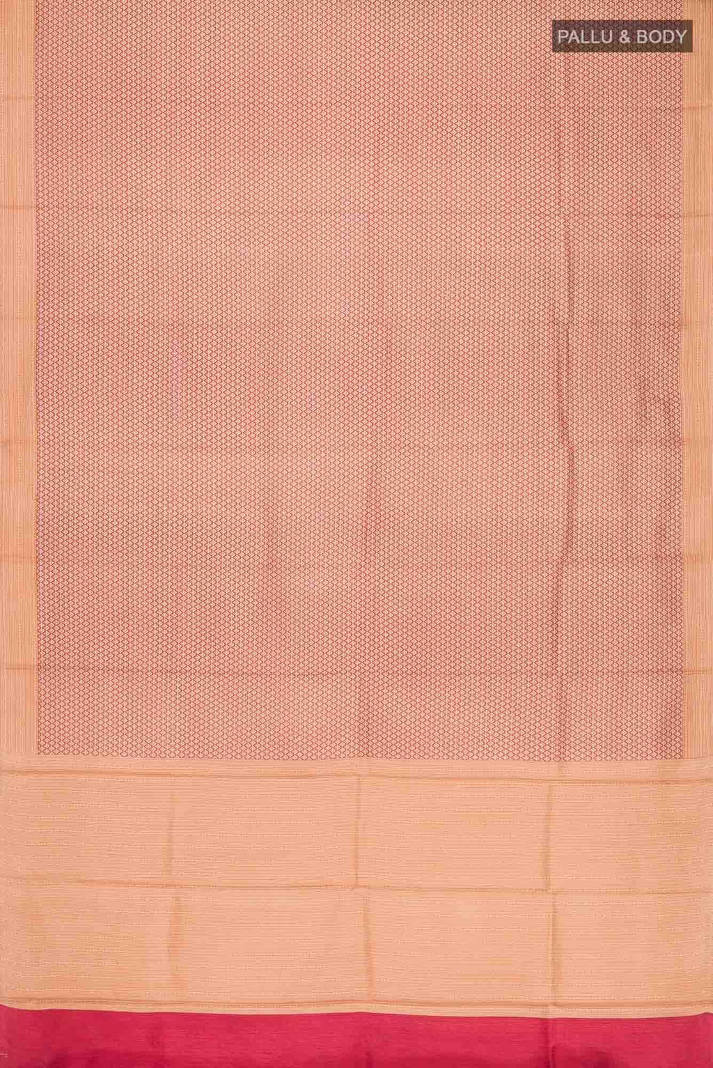 Brown Printed Silk Saree