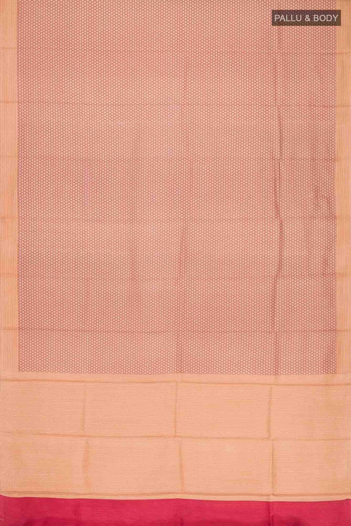 Brown Printed Silk Saree