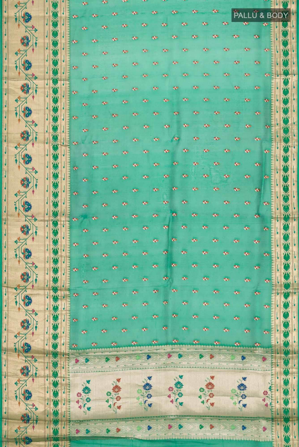 Green Organza Silk Saree