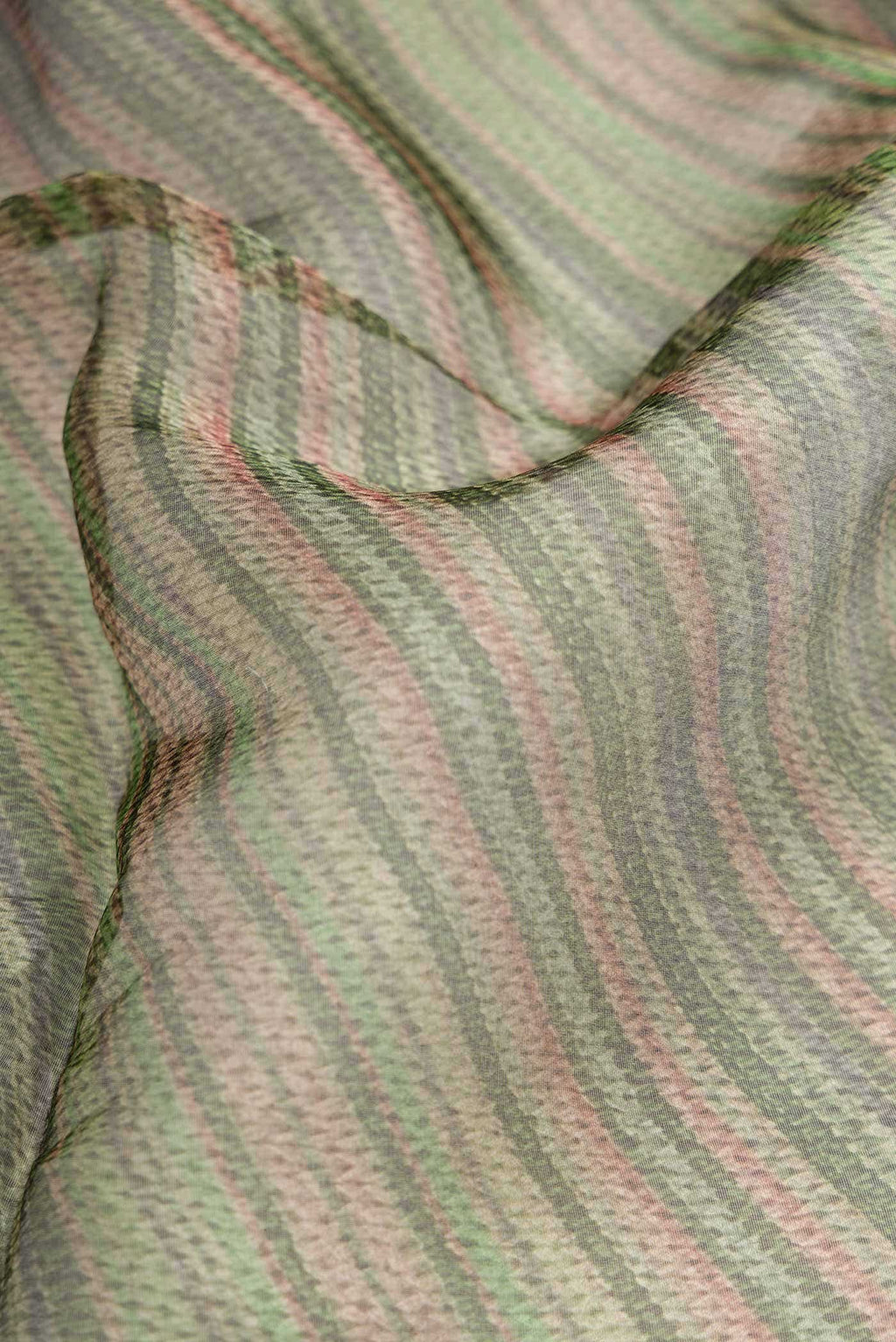 Green Organza Silk Saree