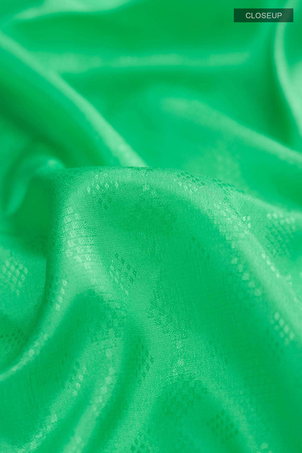 Green Mysore Crepe Saree