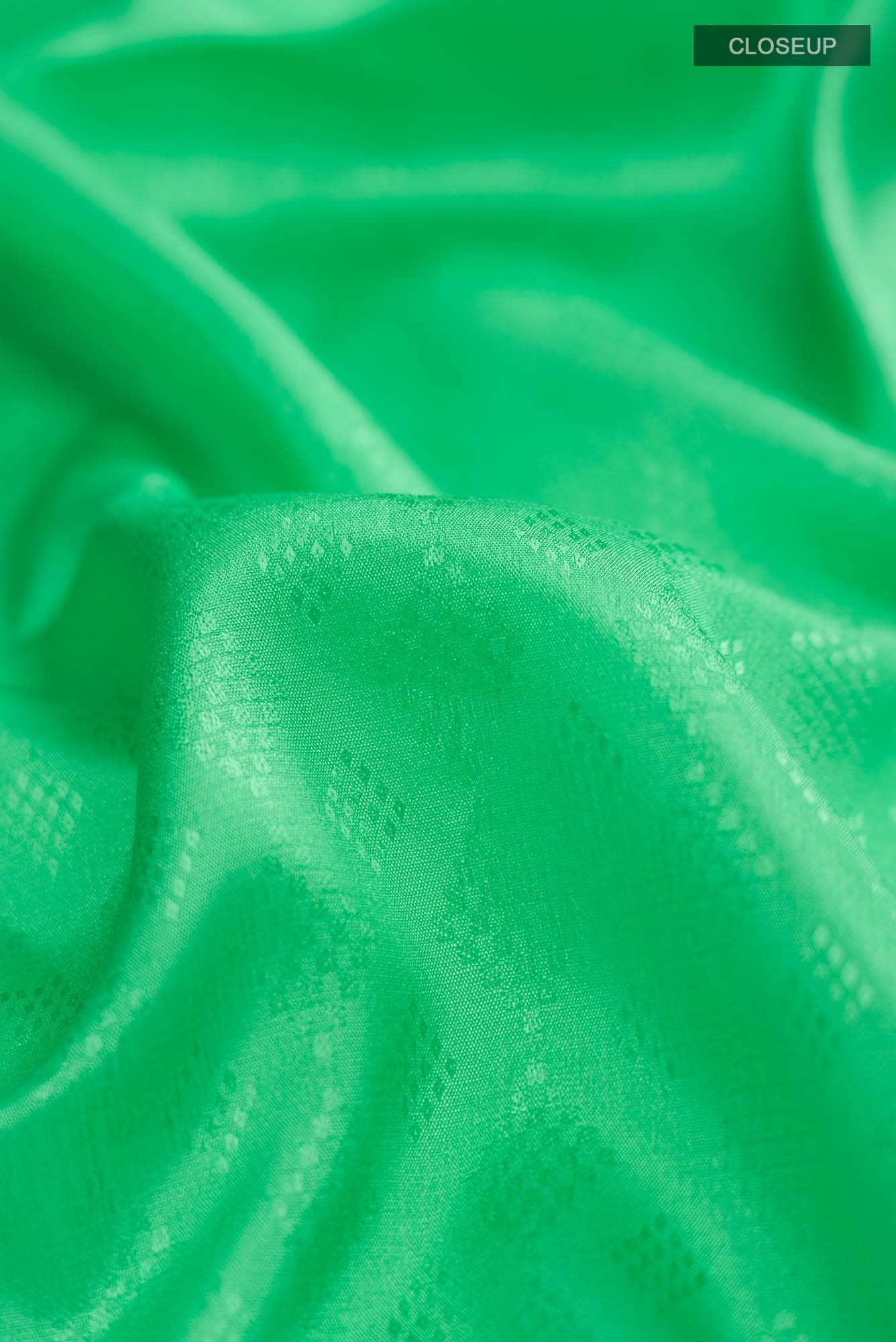 Green Mysore Crepe Saree