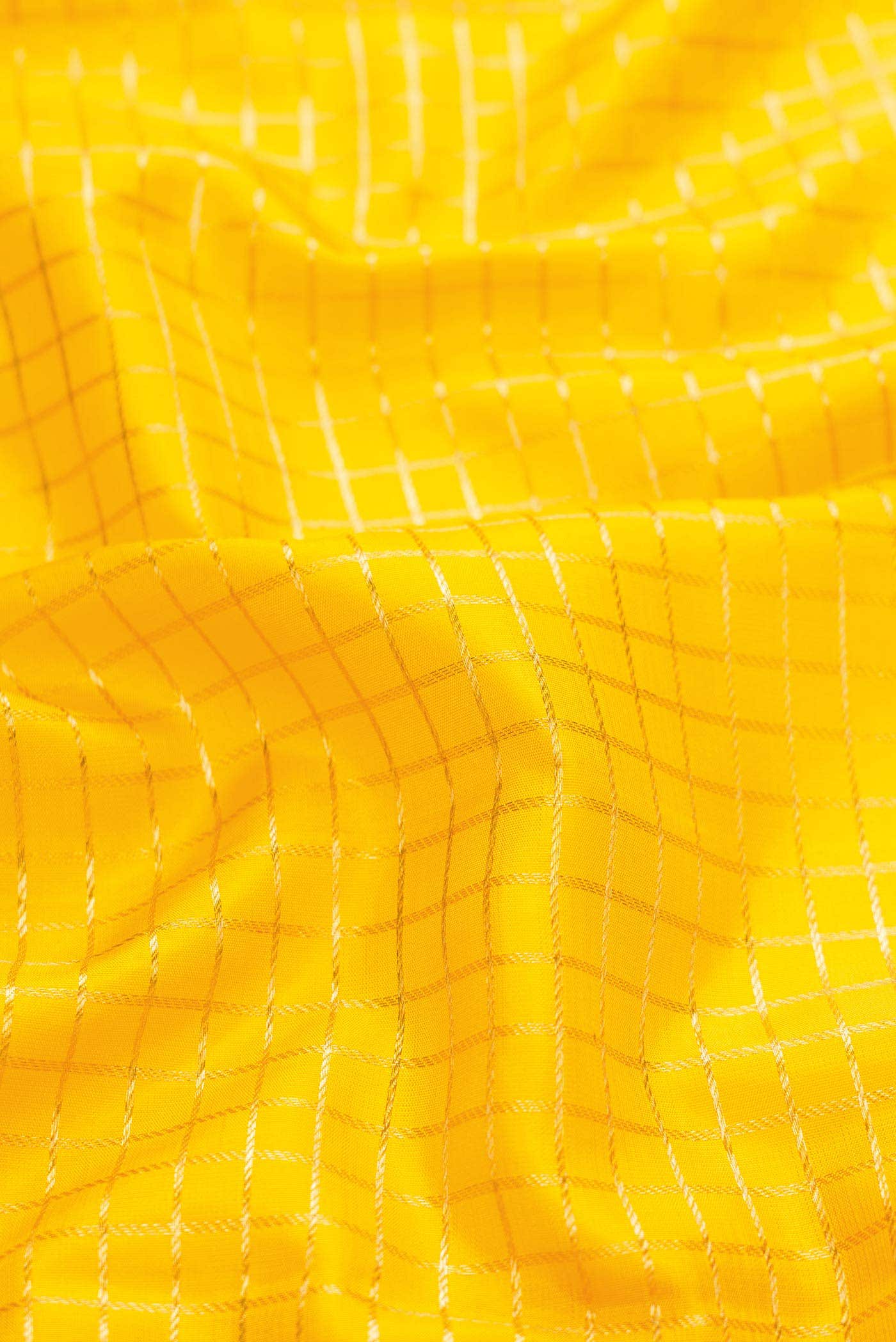 Yellow Kanchipuram Silk Saree