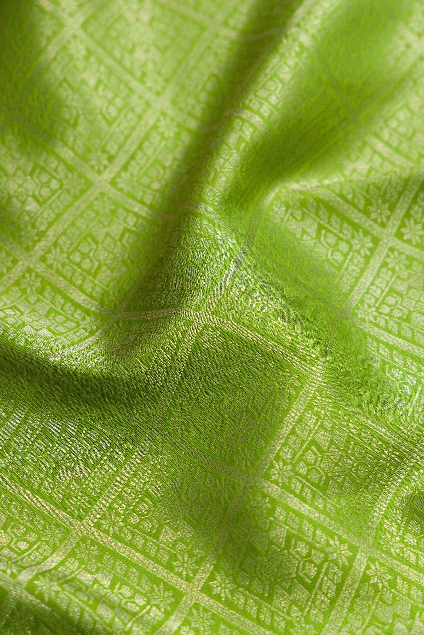 Green Dual Tone Kanchipuram Silk Saree