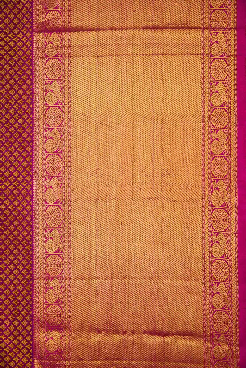 Purple Dual Tone Kanchipuram Silk Saree