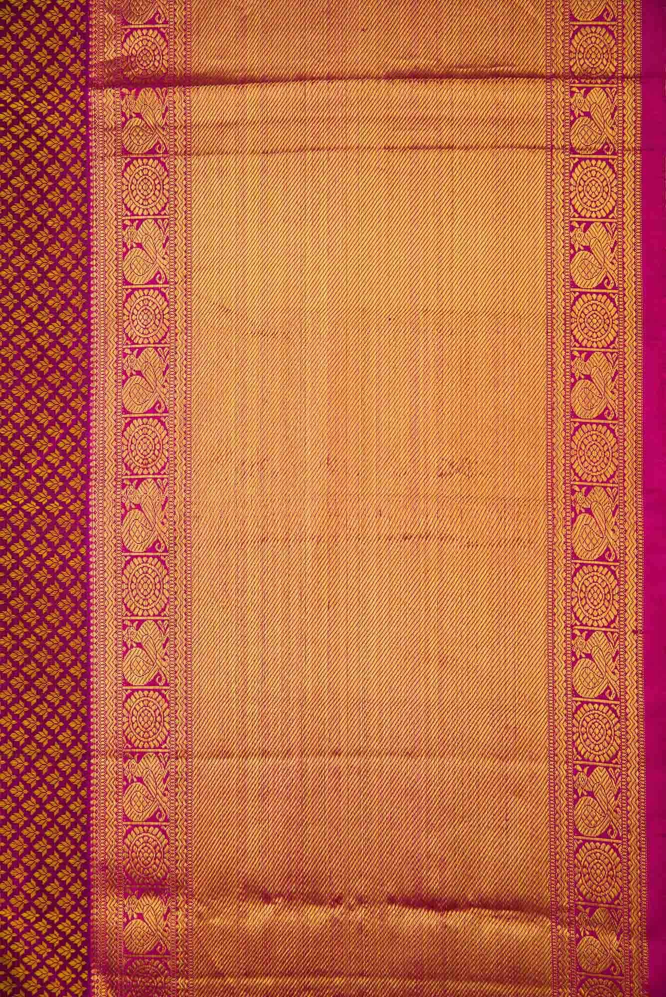 Purple Dual Tone Kanchipuram Silk Saree