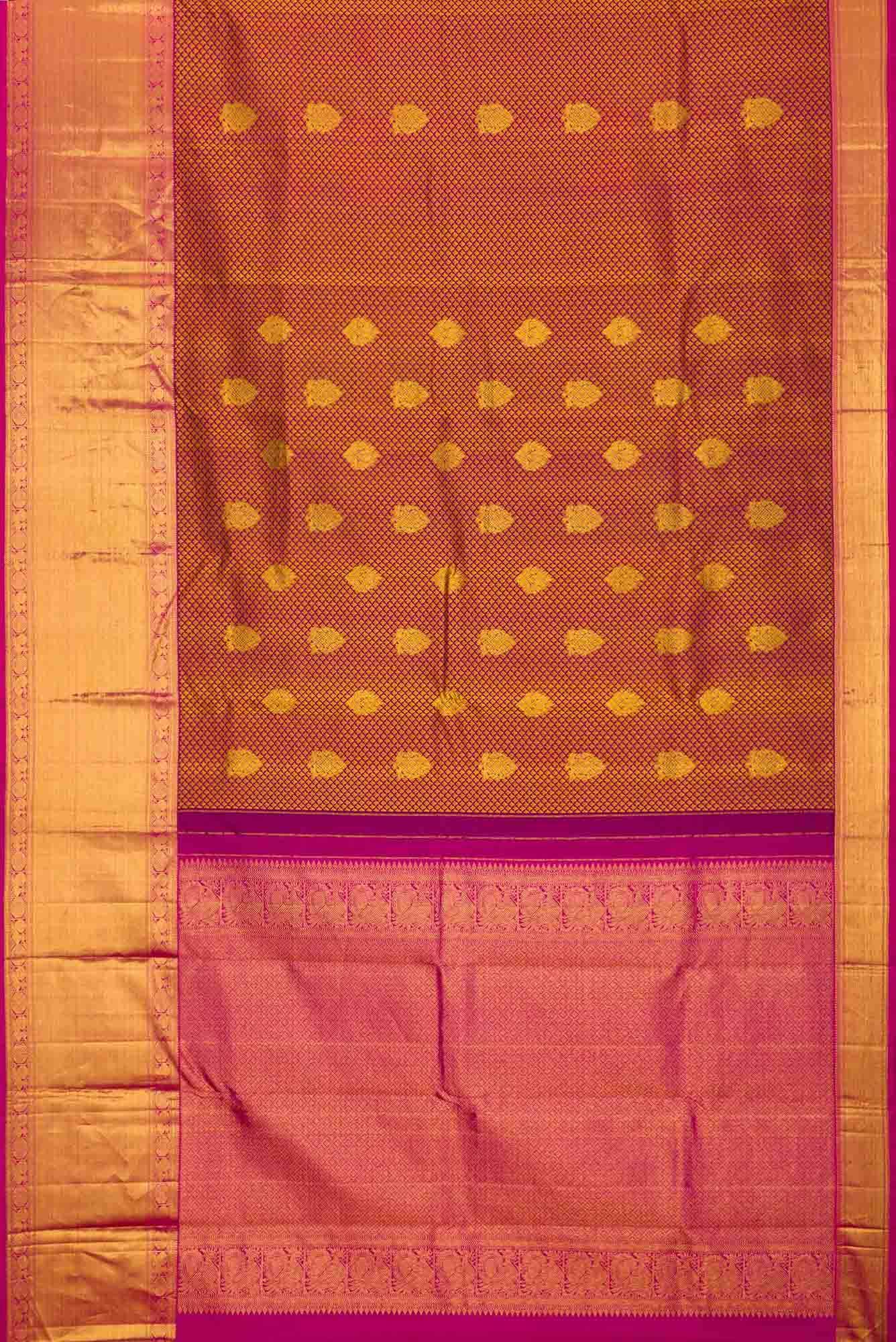 Purple Dual Tone Kanchipuram Silk Saree