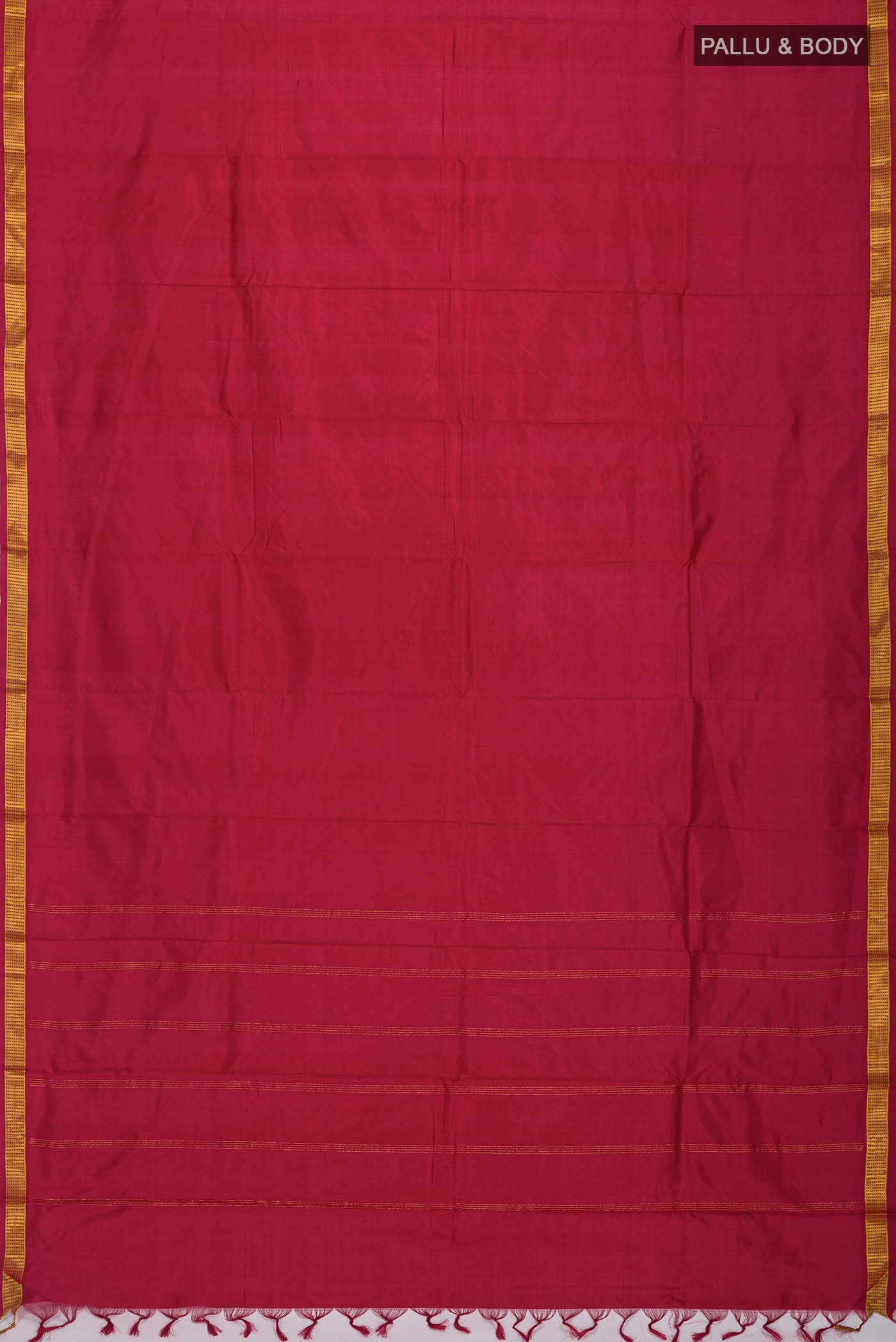 Maroon Kanchipuram Silk Saree