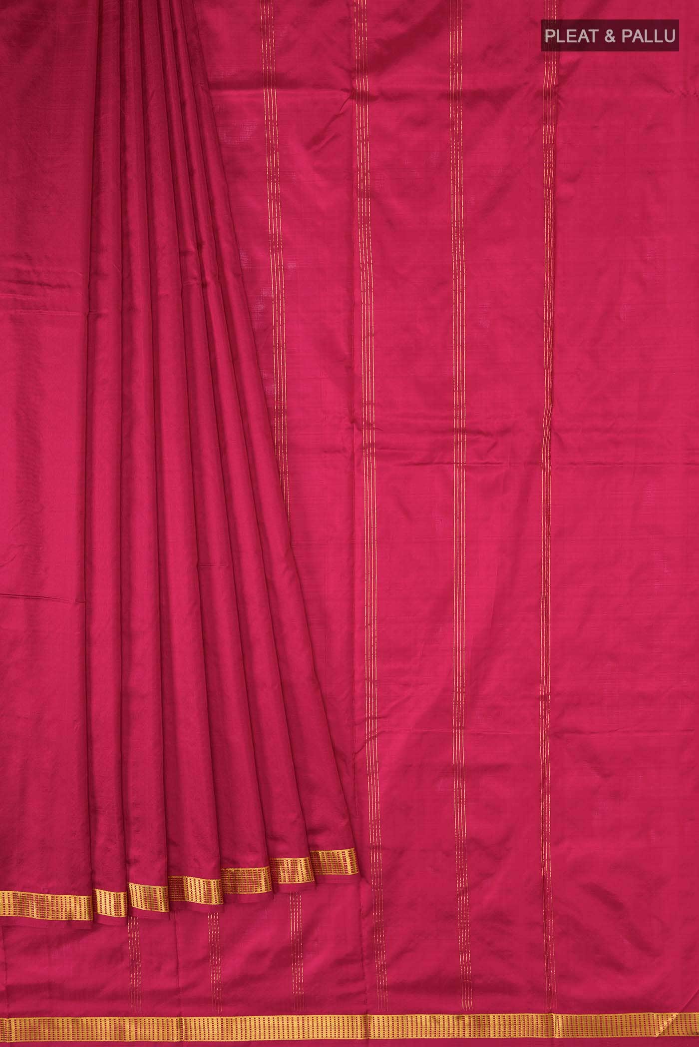 Maroon Kanchipuram Silk Saree