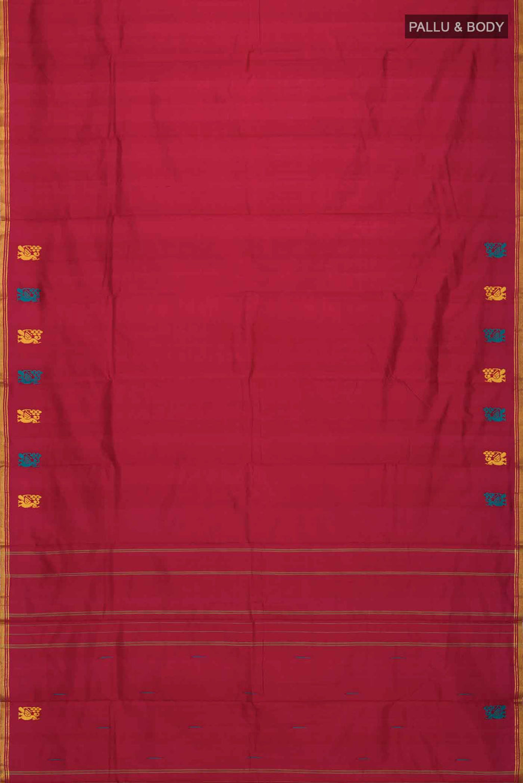 Maroon Kanchipuram Silk Saree
