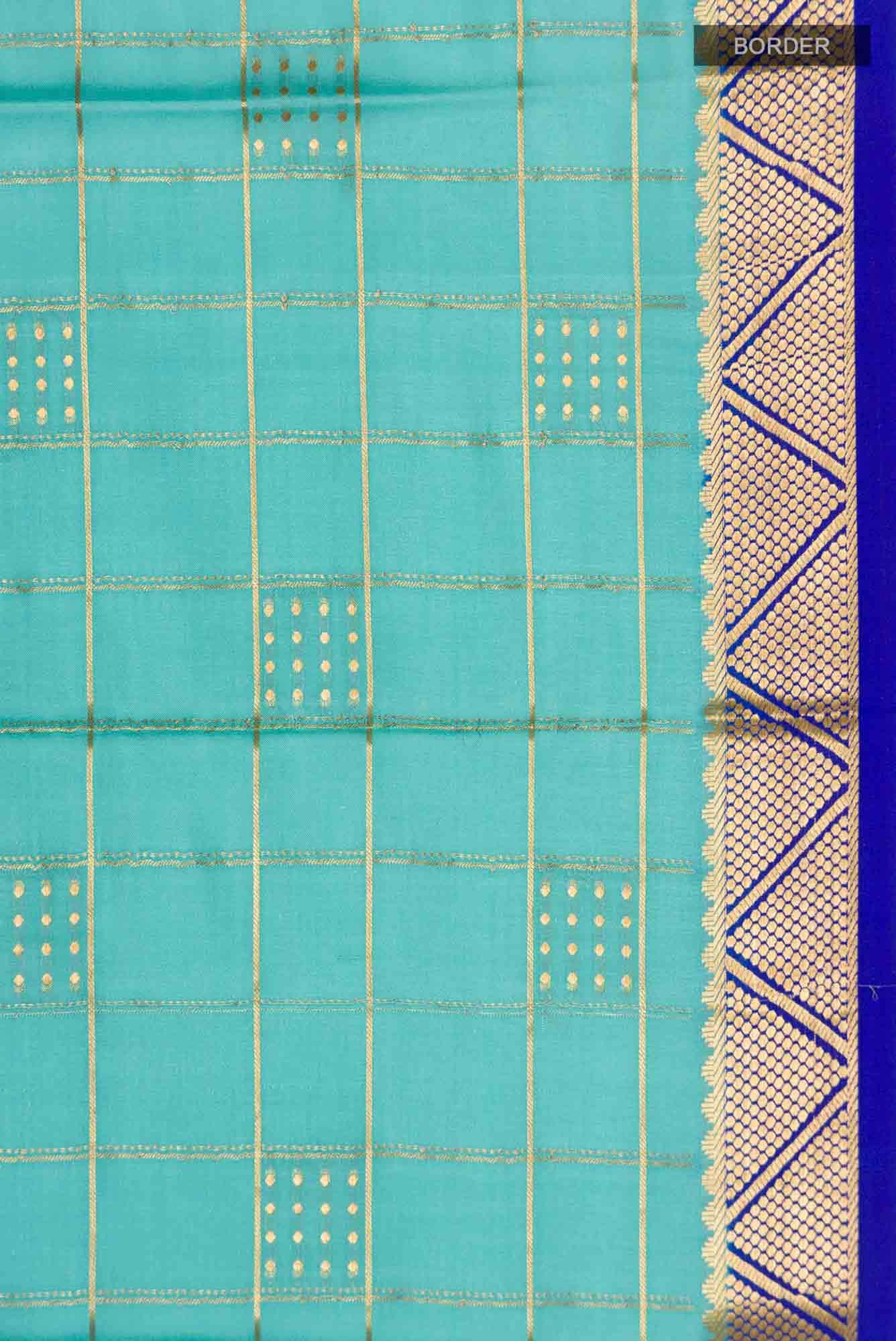 Green Mysore Crepe Saree