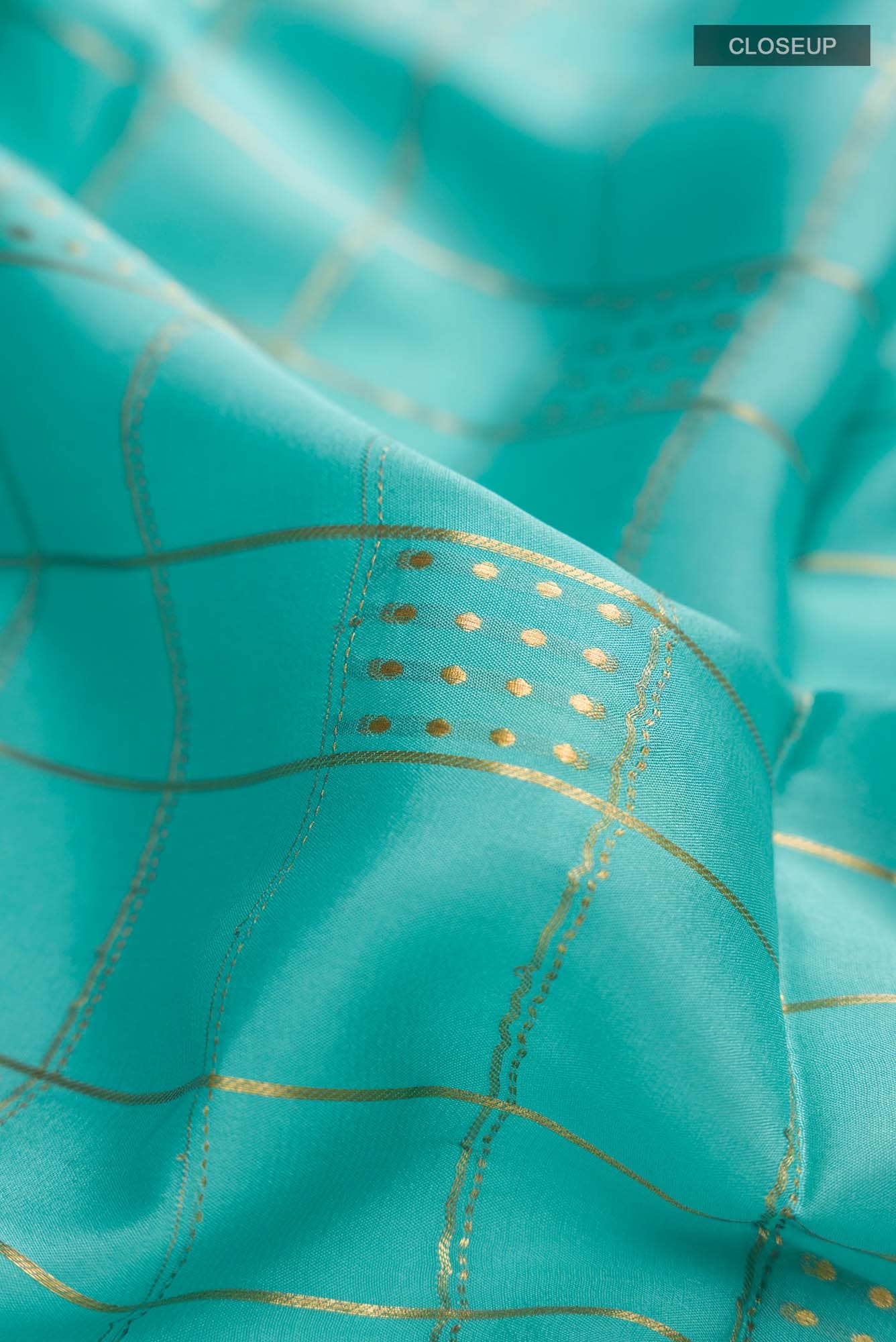 Green Mysore Crepe Saree