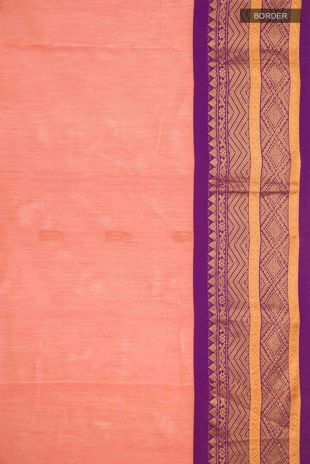 Orange Gadwal cotton Saree