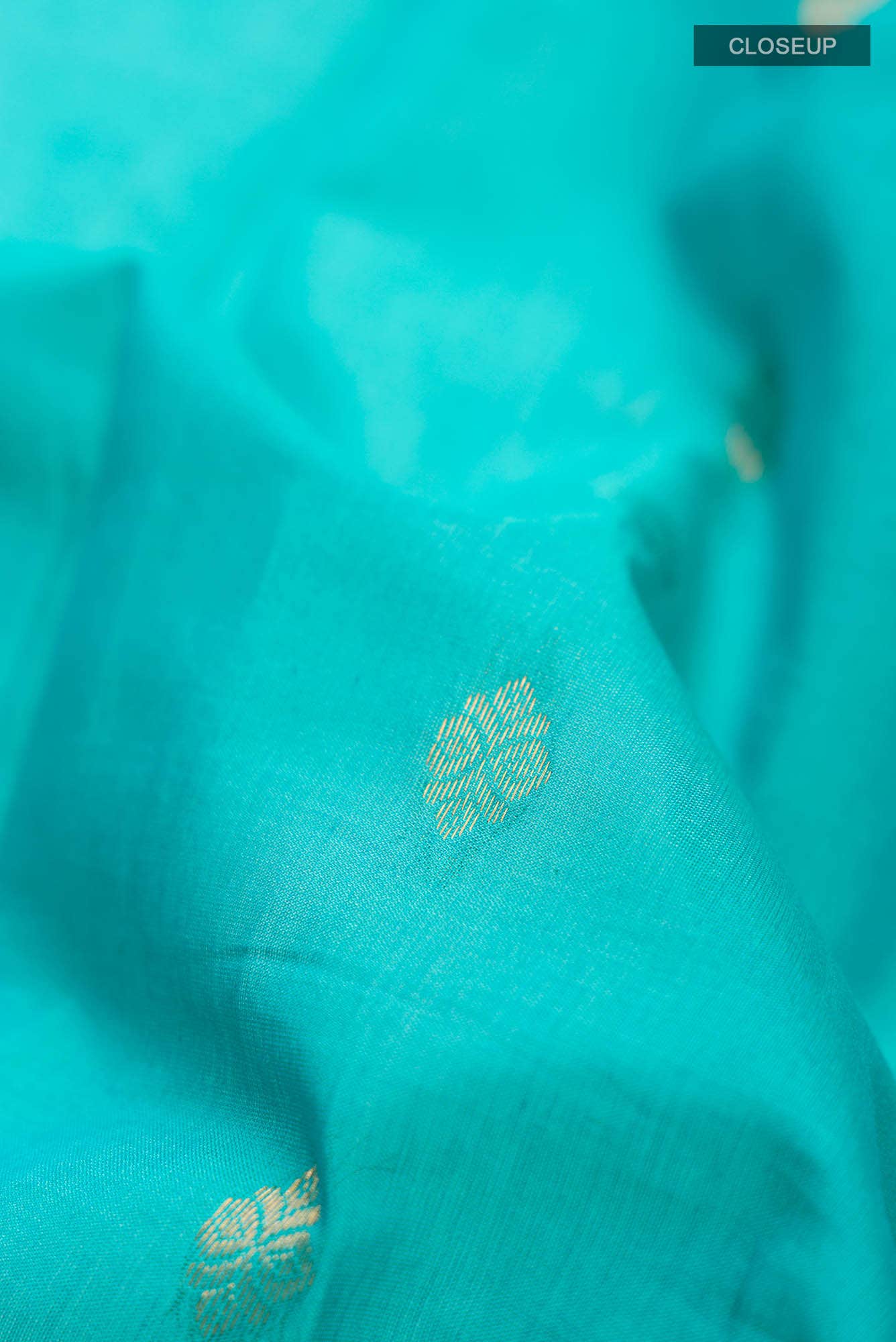 Blue Gadwal Silk Cotton Saree