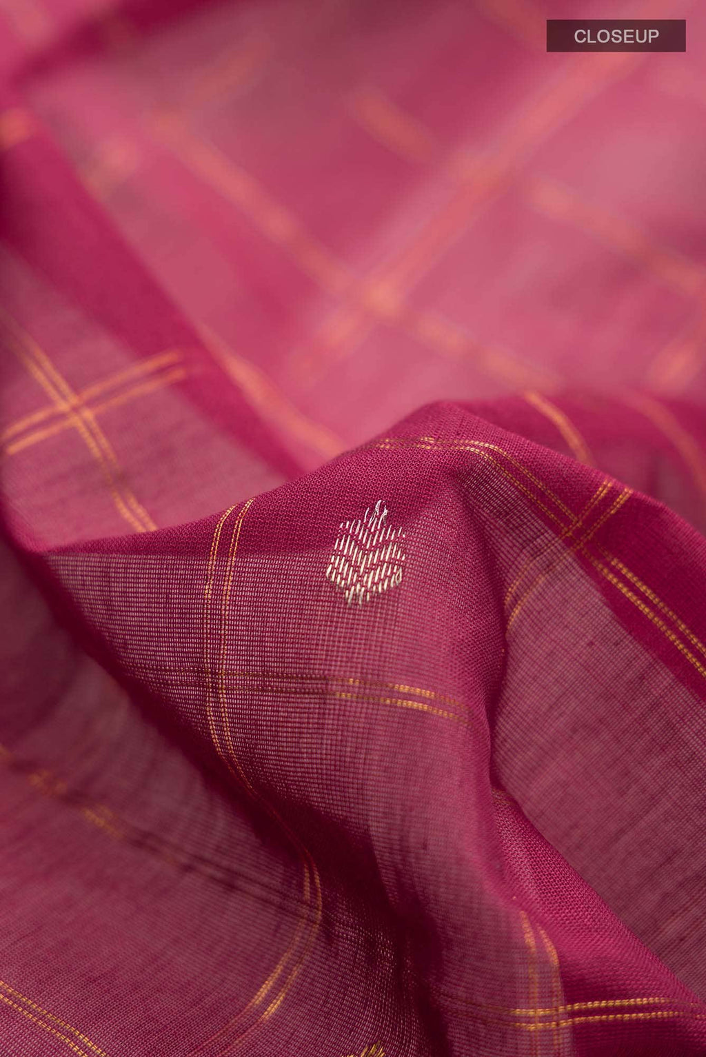 Maroon Gadwal cotton Saree