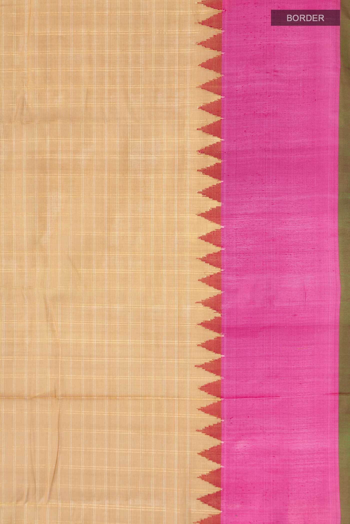 Brown Gadwal cotton Saree