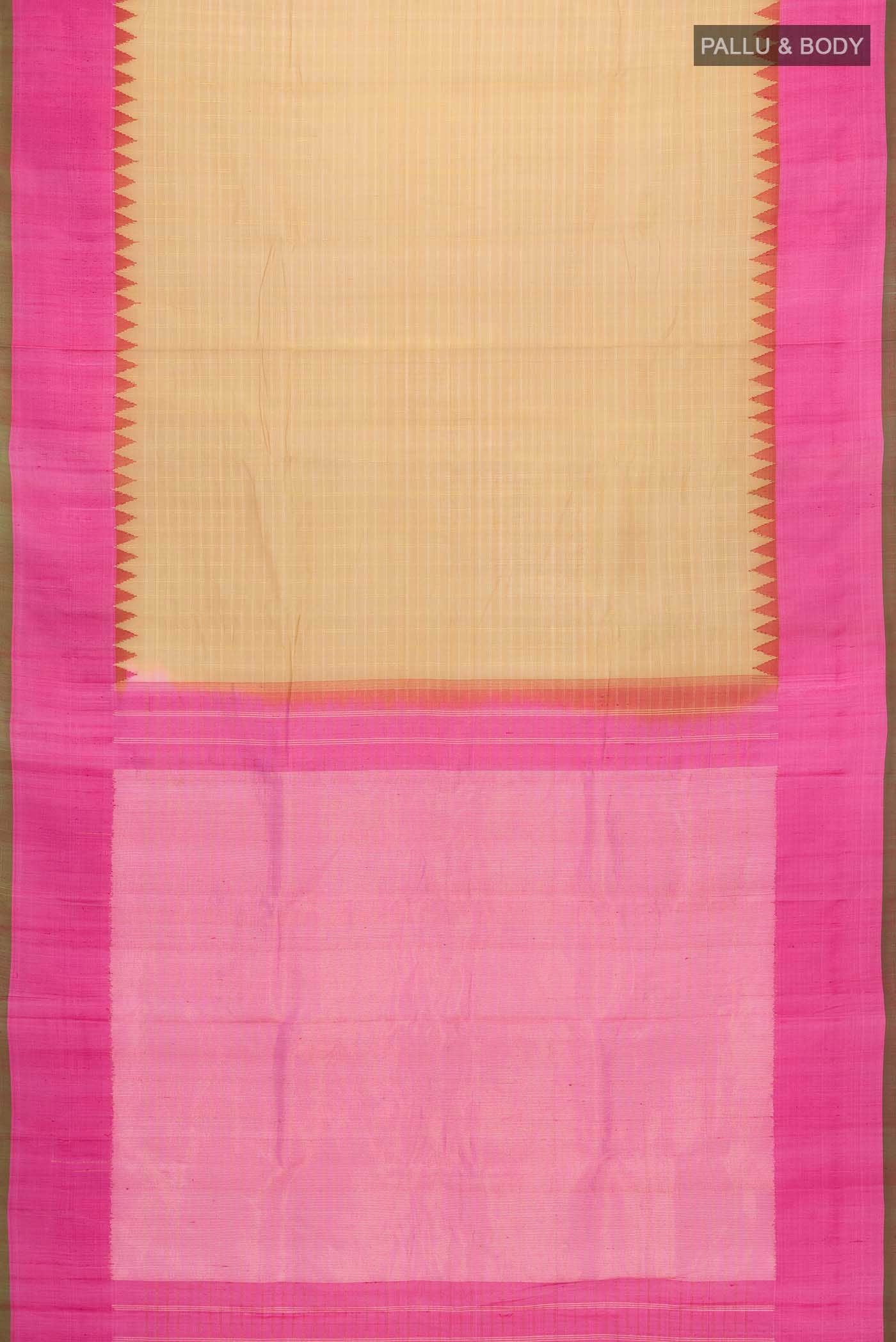Brown Gadwal cotton Saree